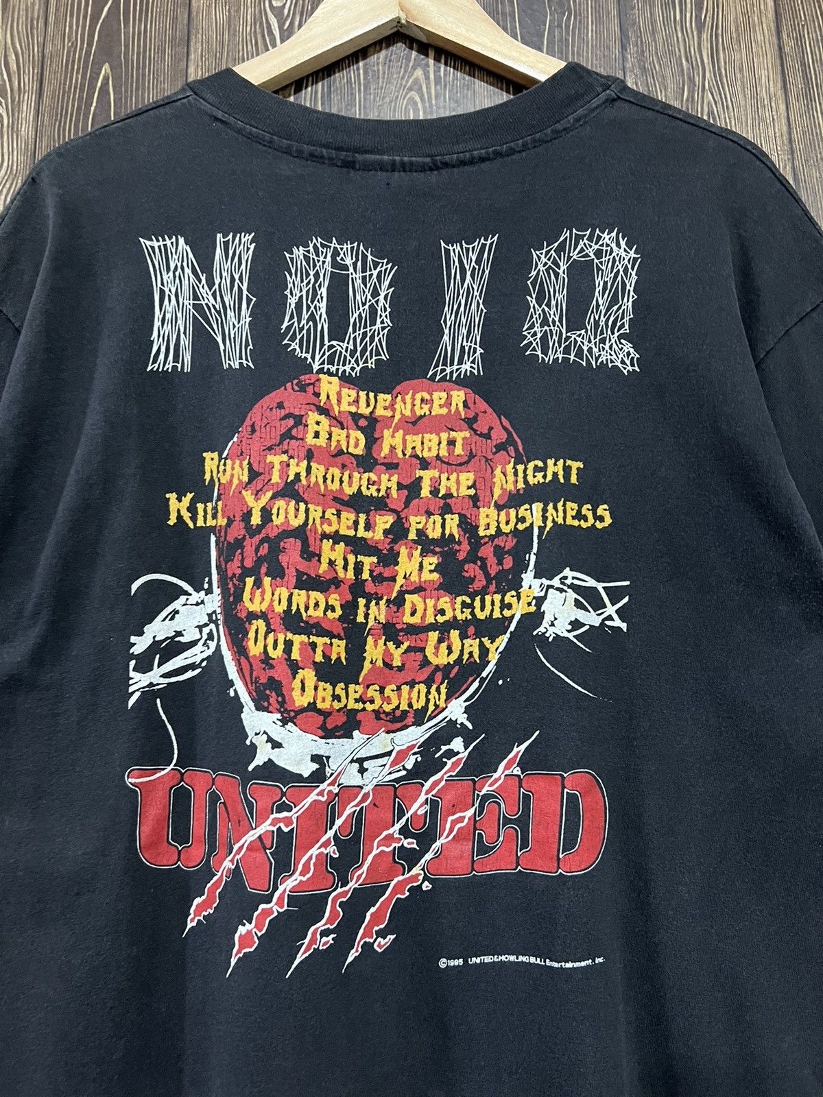 Band Tees × Vintage Vintage 90s Noiq Thrash Metal Band Tshirt Size US L / EU 52-54 / 3 - 10 Thumbnail
