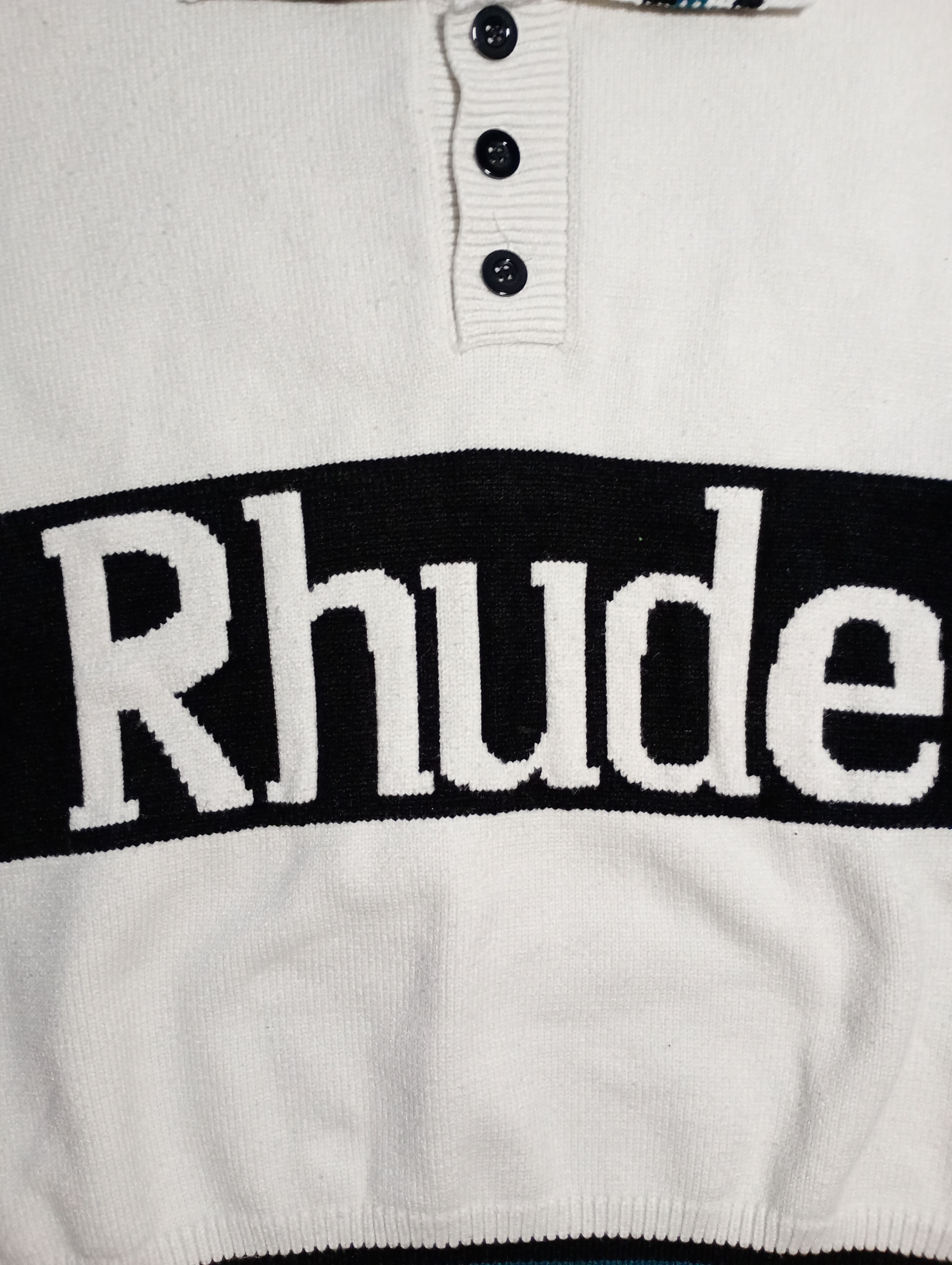 Rhude Rhude Knit Logo Rugby Sweater Size US M / EU 48-50 / 2 - 5 Thumbnail
