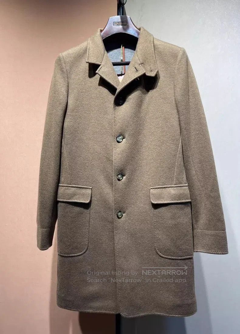 Loro Piana Loro Piana Cashmere Coat with Suede Trim. Size US L / EU 52-54 / 3 - 1 Thumbnail