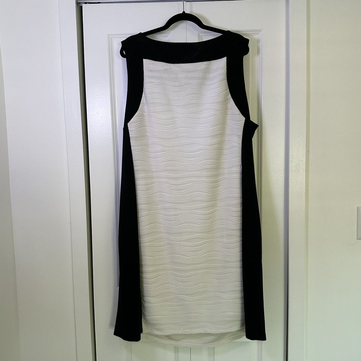 Calvin Klein Calvin Klein Women’s Black & White Sheath Dress 24W NEW Size 4XL / US 24-26 - 2 Thumbnail