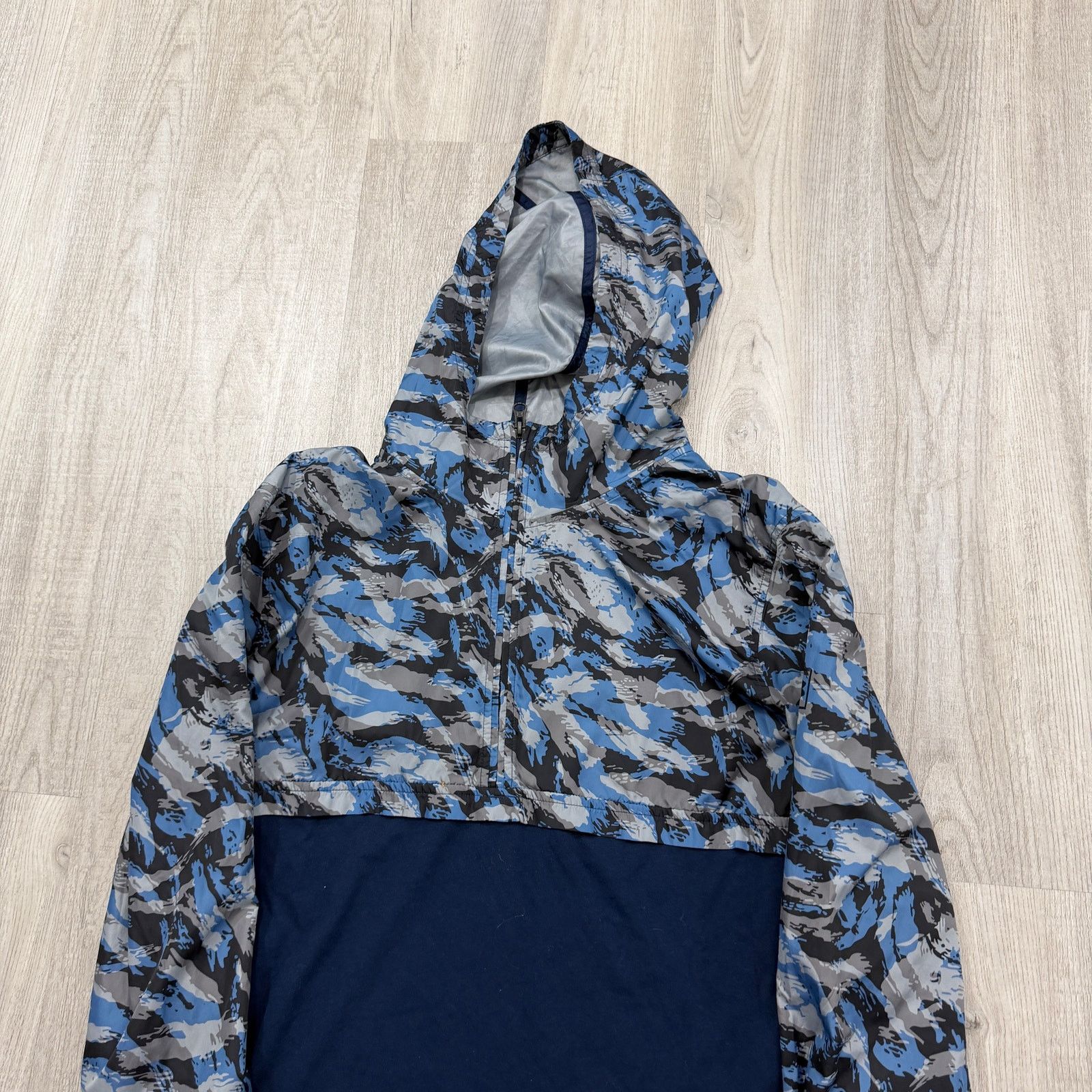 Under Armour Under Armour Anorak Jacket Men's Large Blue Camo Lightweight Size US L / EU 52-54 / 3 - 2 Thumbnail