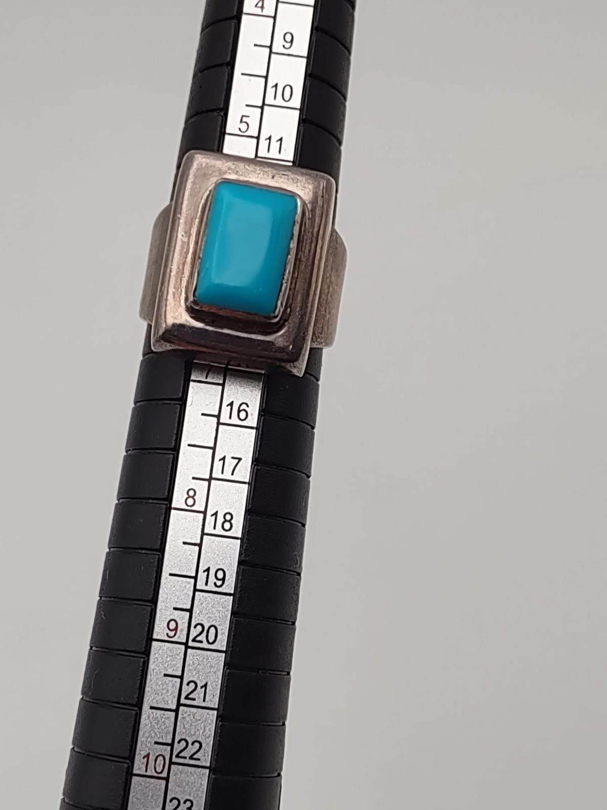 Other Taxco Style Mexican 925 Turquoise Ring Sz 6.5 11.9g Size ONE SIZE - 4 Thumbnail