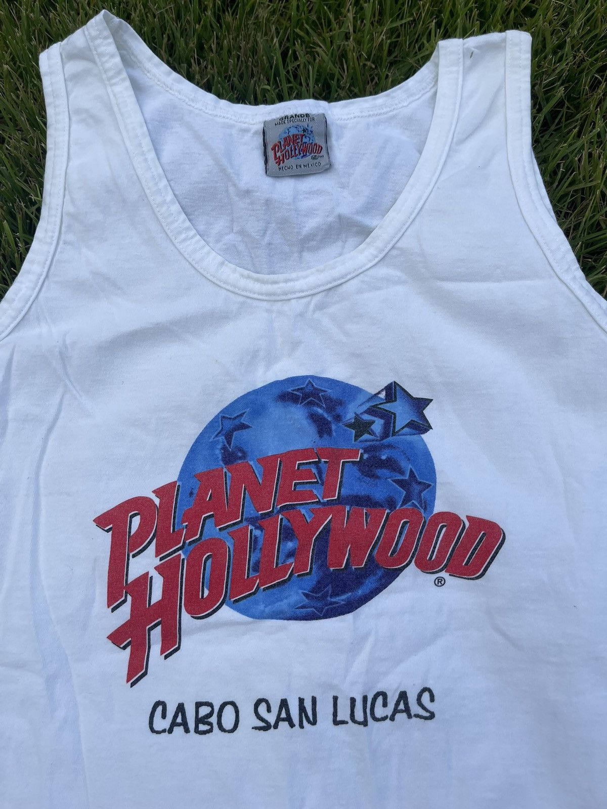Band Tees × Hard Rock Cafe × Vintage Vintage Planet Hollywood Cabo 90’s Bar Souvenir Tank Top Size US L / EU 52-54 / 3 - 2 Thumbnail