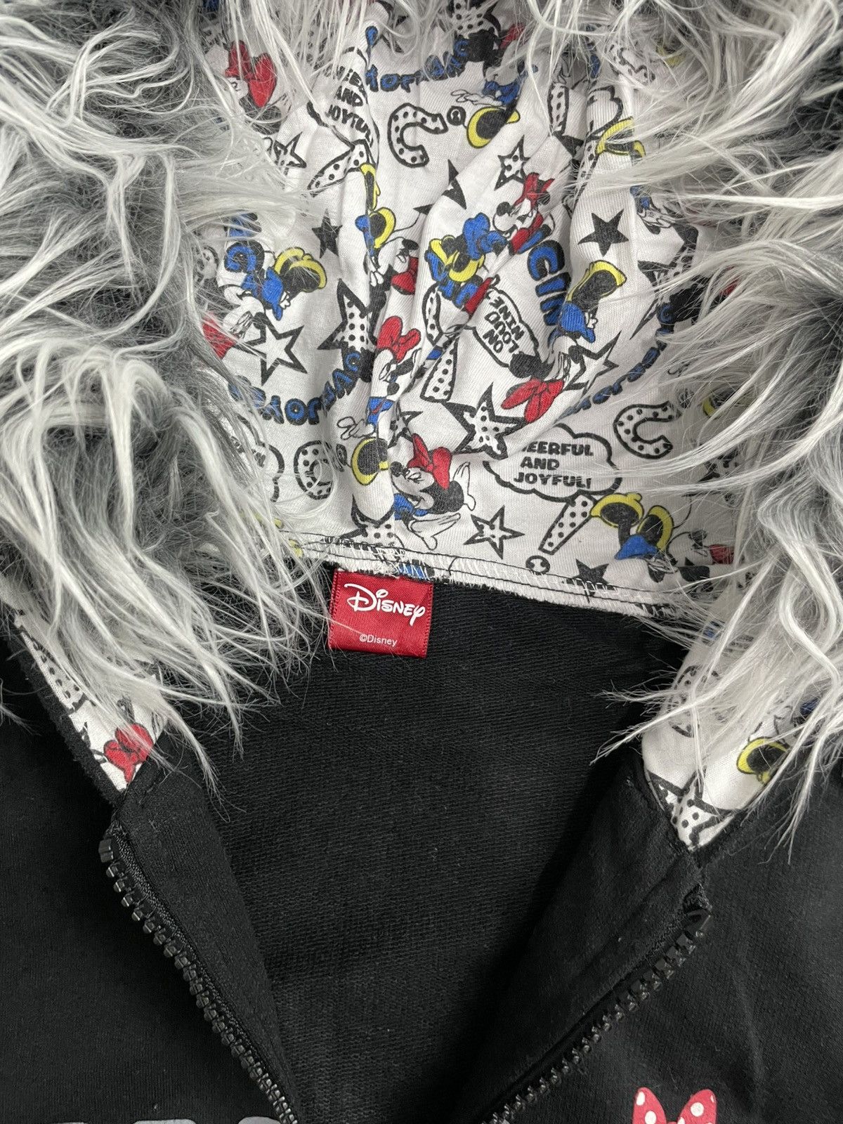 Japanese Brand Japanese Mickey Mouse Ear zip Fur Hoodie Size S / US 4 / IT 40 - 5 Thumbnail