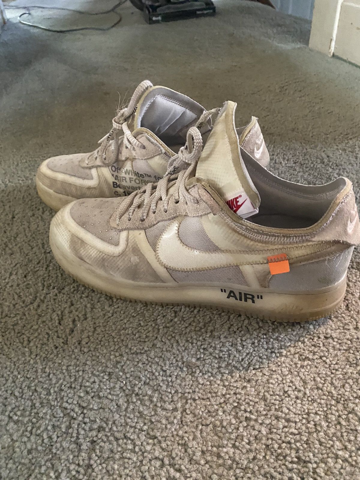 image of Nike Off-White Air Force 1 Lows Shoes, Men's (Size 13)