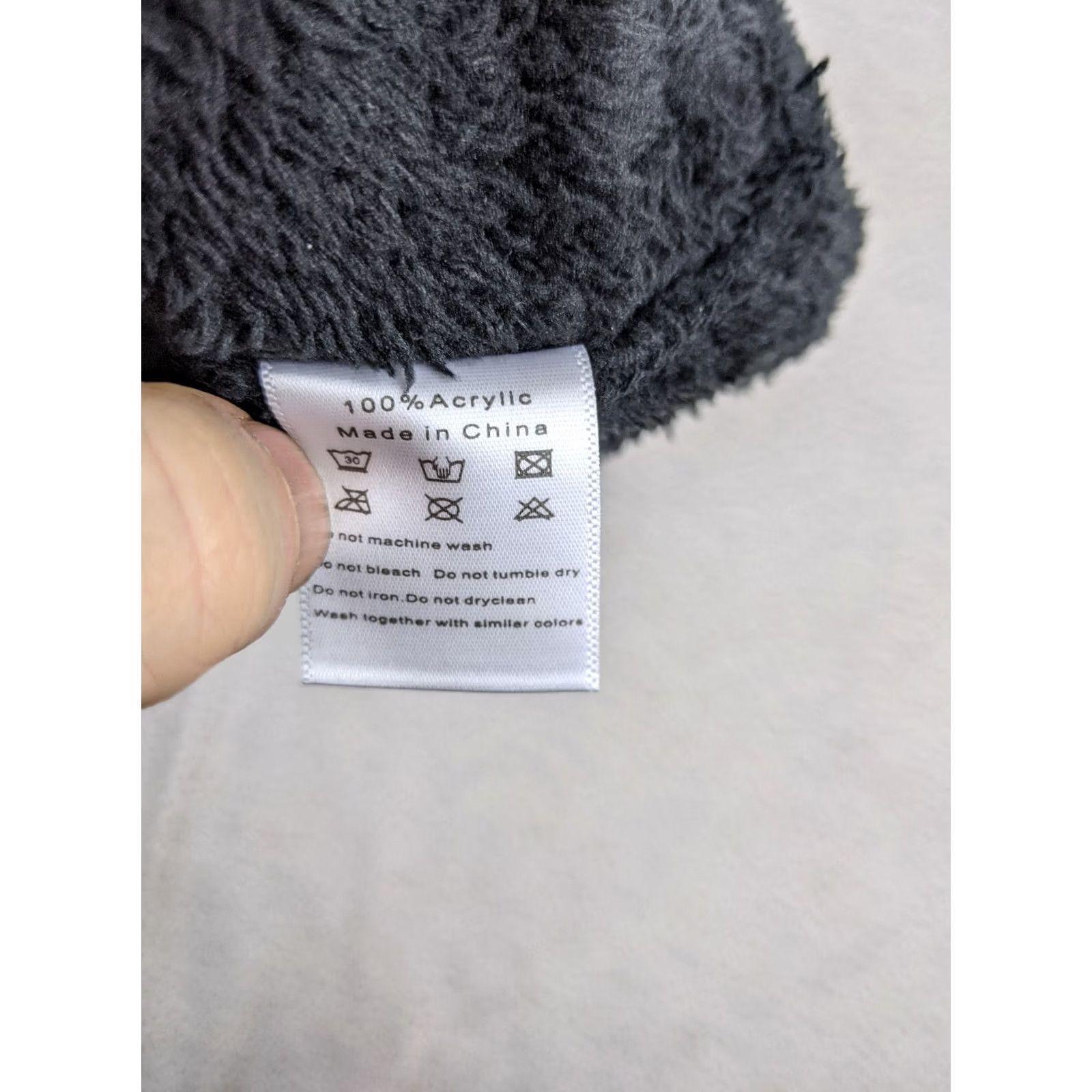 Vintage Janey & Rubbins Hat Beanie Gray Lined Faux Fur Chunky Knit 3D Adult One Size Knit Beanie Mens Womens Unisex Accessories Size ONE SIZE - 6 Thumbnail