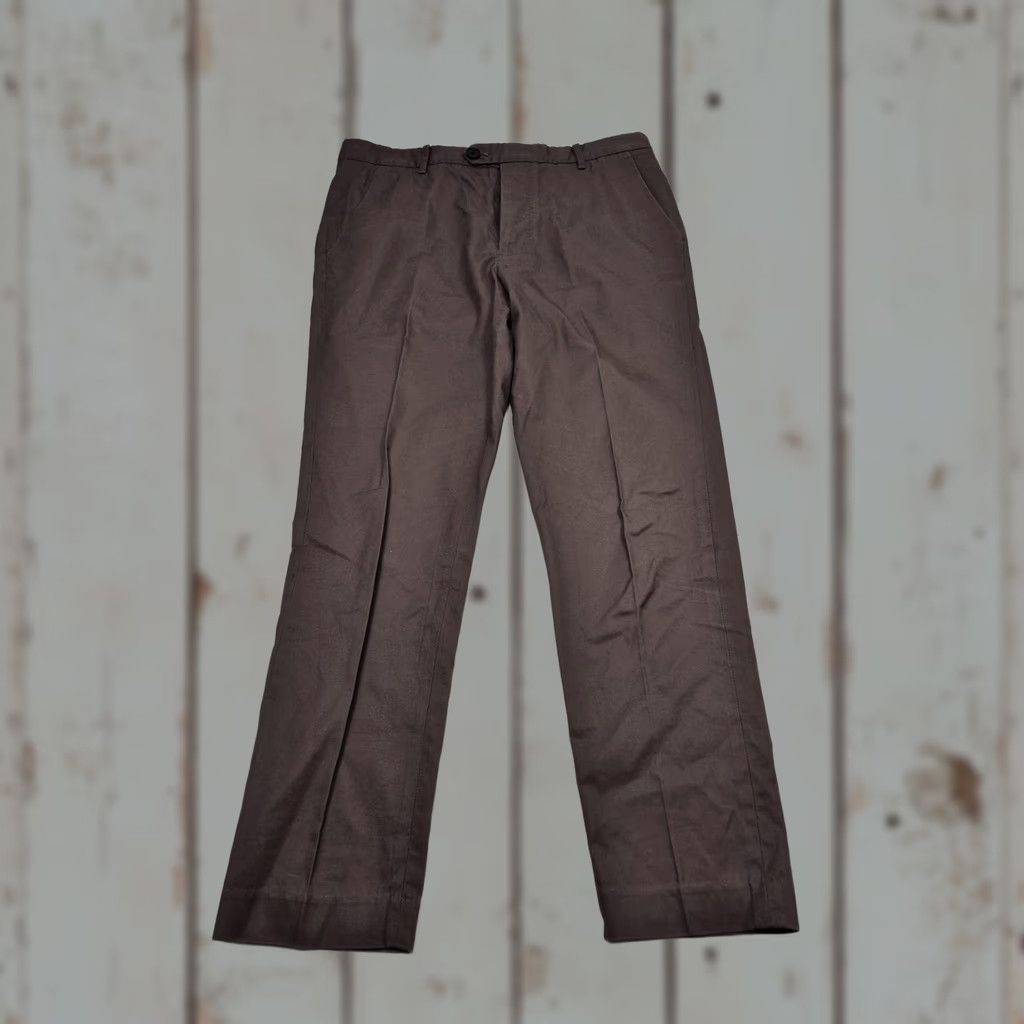 Allsaints AllSaints Chino Pants Mens 30x26 Brown Cotton Slim Straight Lightweight Flat Front Pockets Button Fly Casual Business Womens? Mens Size US 30 / EU 46 - 1 Thumbnail