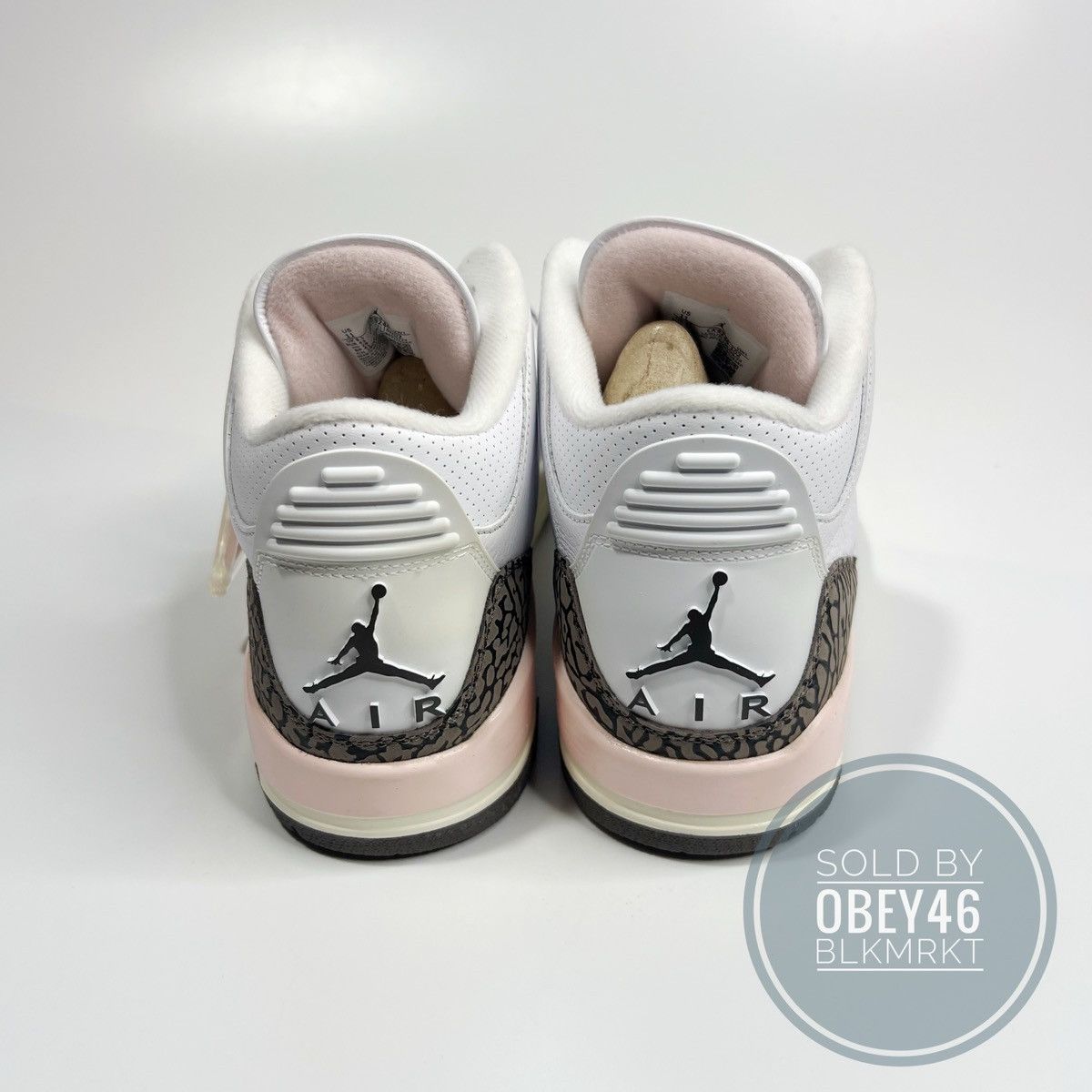 Jordan Brand Air Jordan 3 Retro Neapolitan White Dark Mocha 9.5 Size US 9.5 / EU 42-43 - 4 Thumbnail