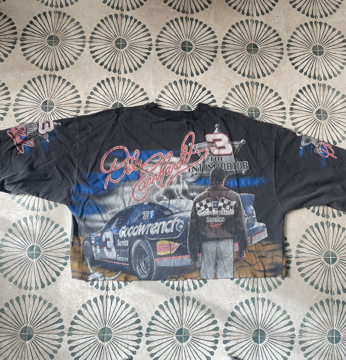 Vintage Vintage 90s Dale Earnhardt 700 Charging Horses T-Shirt Size XXL / US 16-18 / IT 52-54 - 3 Thumbnail