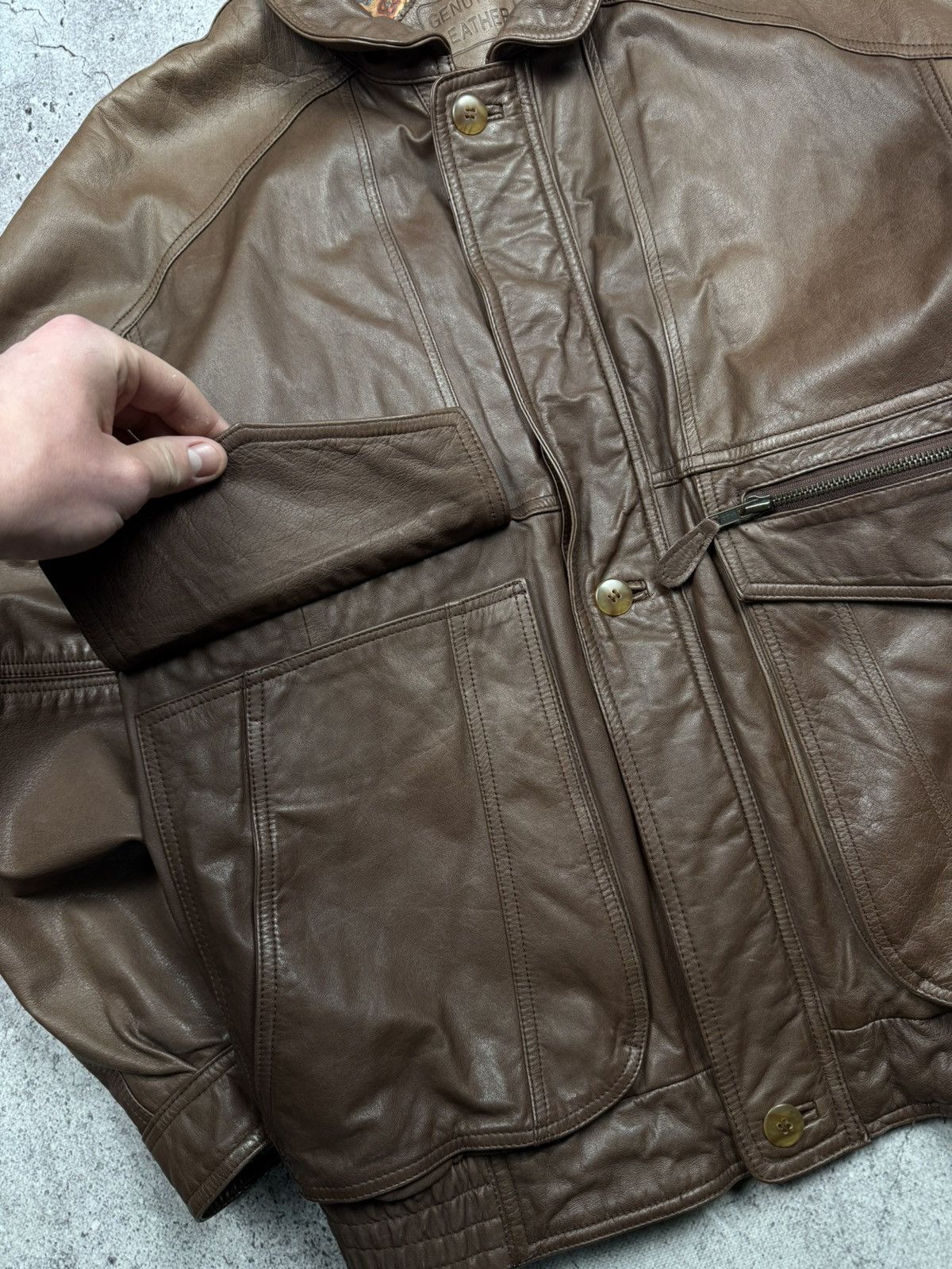 Japanese Brand Avant Garde Carol Christian Poell Style Leather Biker Jacket Size US M / EU 48-50 / 2 - 6 Thumbnail