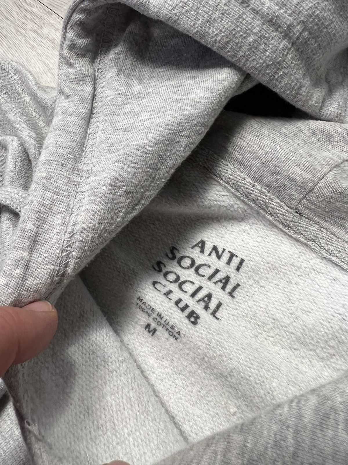 Anti Social Social Club Anti Social Social Club Grey Hoodie ASSC Pink Big Logo Size US M / EU 48-50 / 2 - 9 Thumbnail