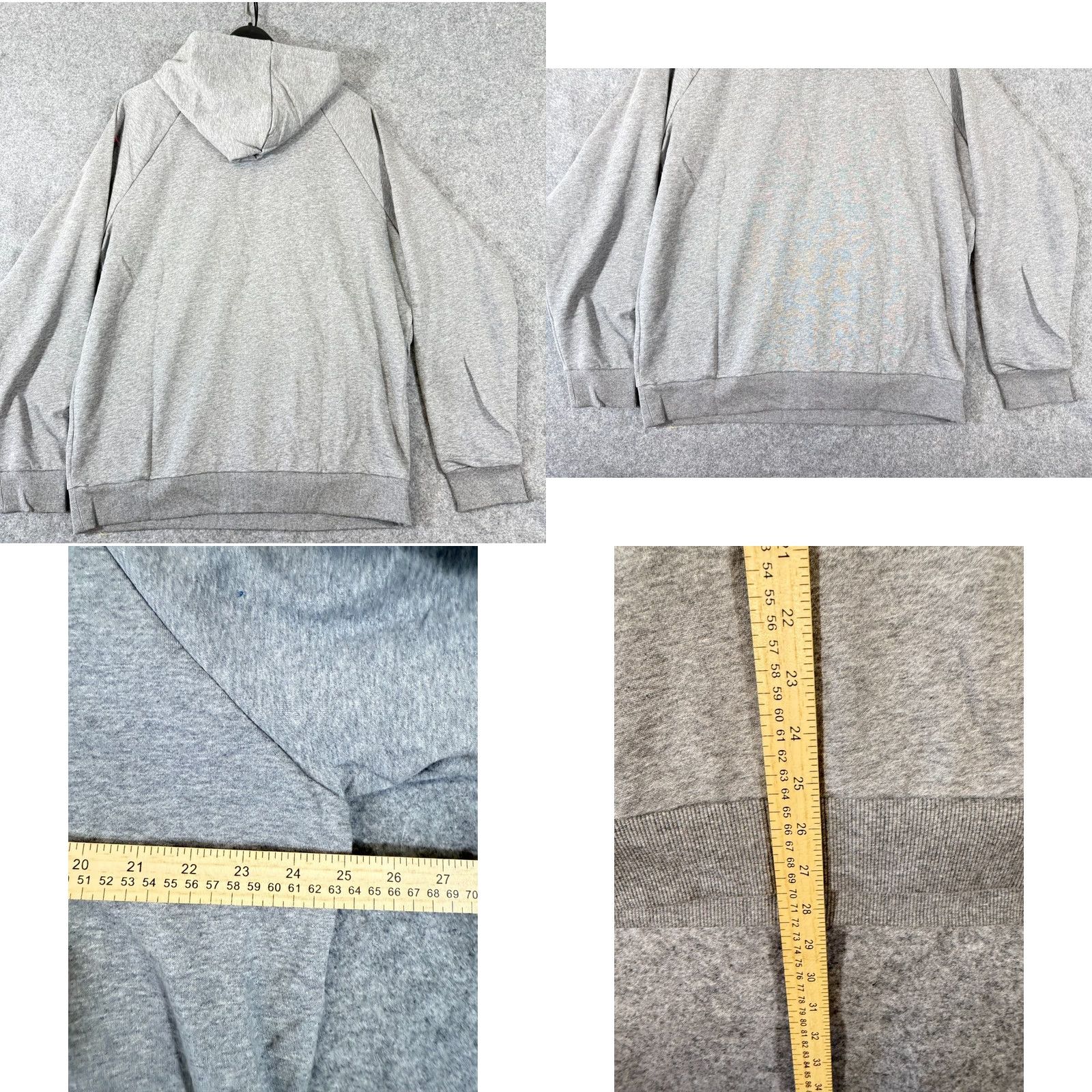 Under Armour Under Armour Hooded Sweatshirt Mens L Heather Gray Raglan Sleeve Drawstring NWT Size US L / EU 52-54 / 3 - 9 Thumbnail