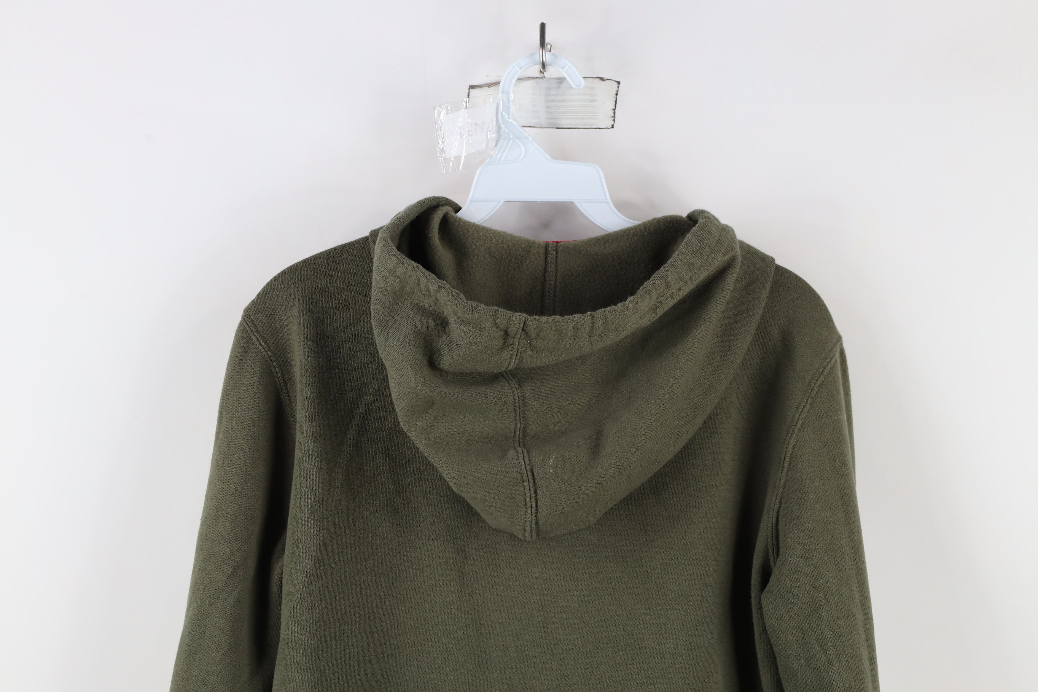 Oakley × Vintage Vintage Oakley Spell Out O Logo Full Zip Hoodie Olive Green Size US M / EU 48-50 / 2 - 14 Thumbnail