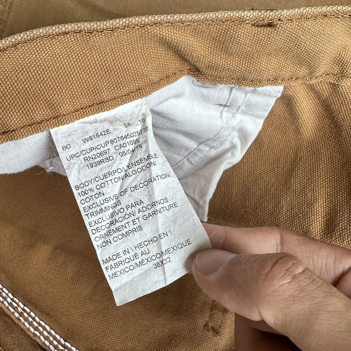 Carhartt × Dickies (38x33) Crazy Vintage Y2K Faded Dickies Carpenter Pants Size US 38 / EU 54 - 4 Thumbnail
