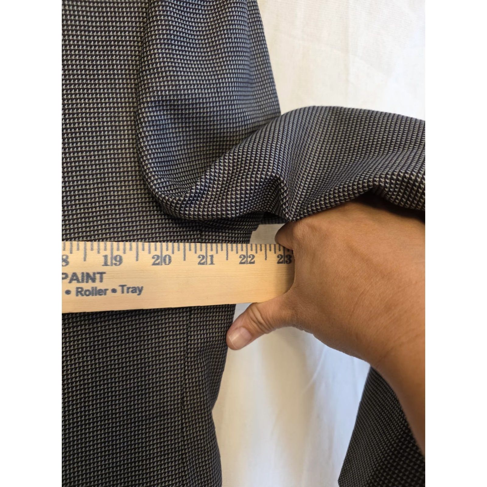 Cremieux Cremieux Blazer Sport Coat Mens 44 Gray Wool Check Loro Piana Jacket READ Size 44R - 7 Thumbnail