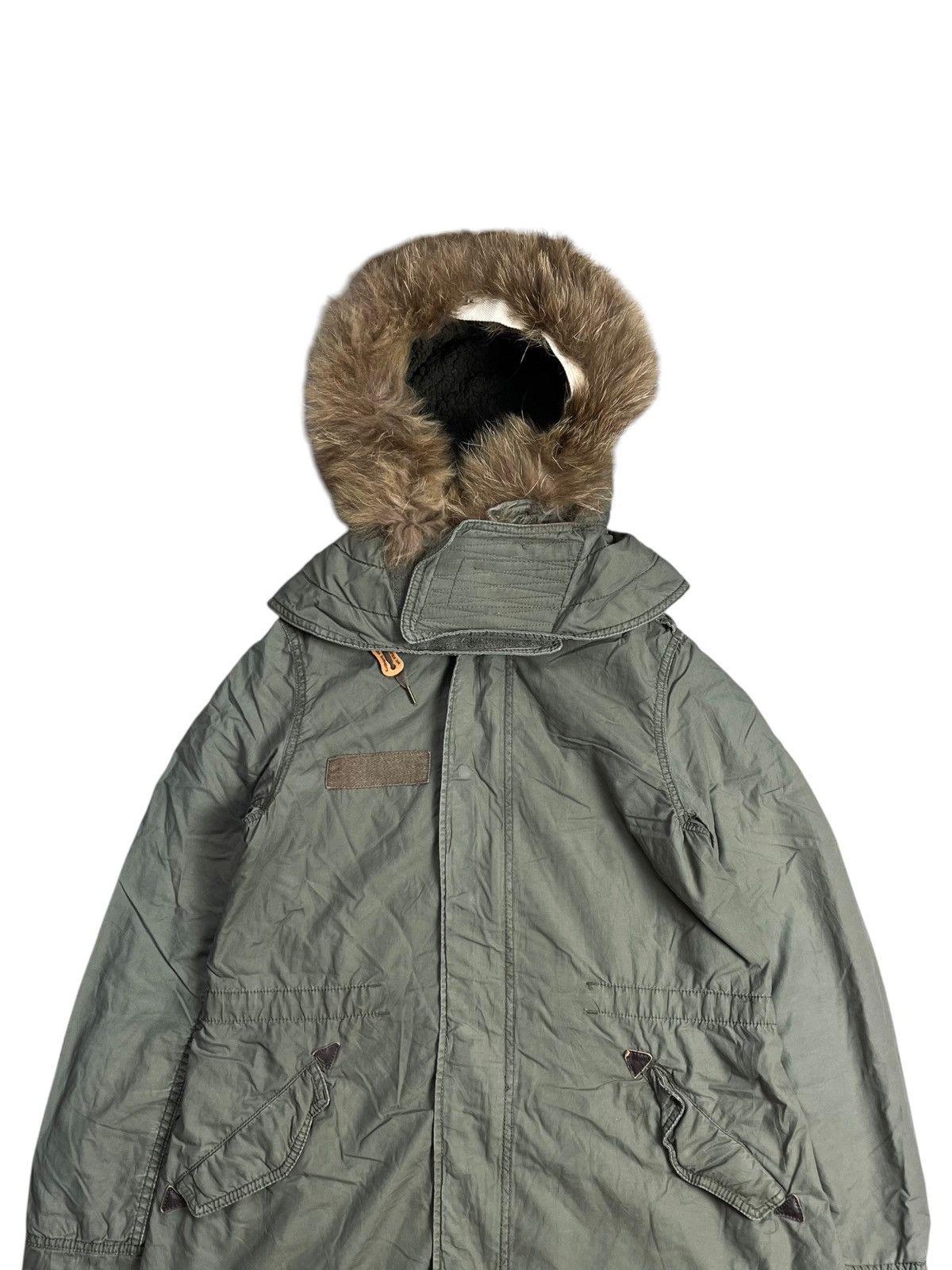 If Six Was Nine 2000s GOA - Raccoon Fur Hoodie Parka Jacket Size US M / EU 48-50 / 2 - 5 Thumbnail
