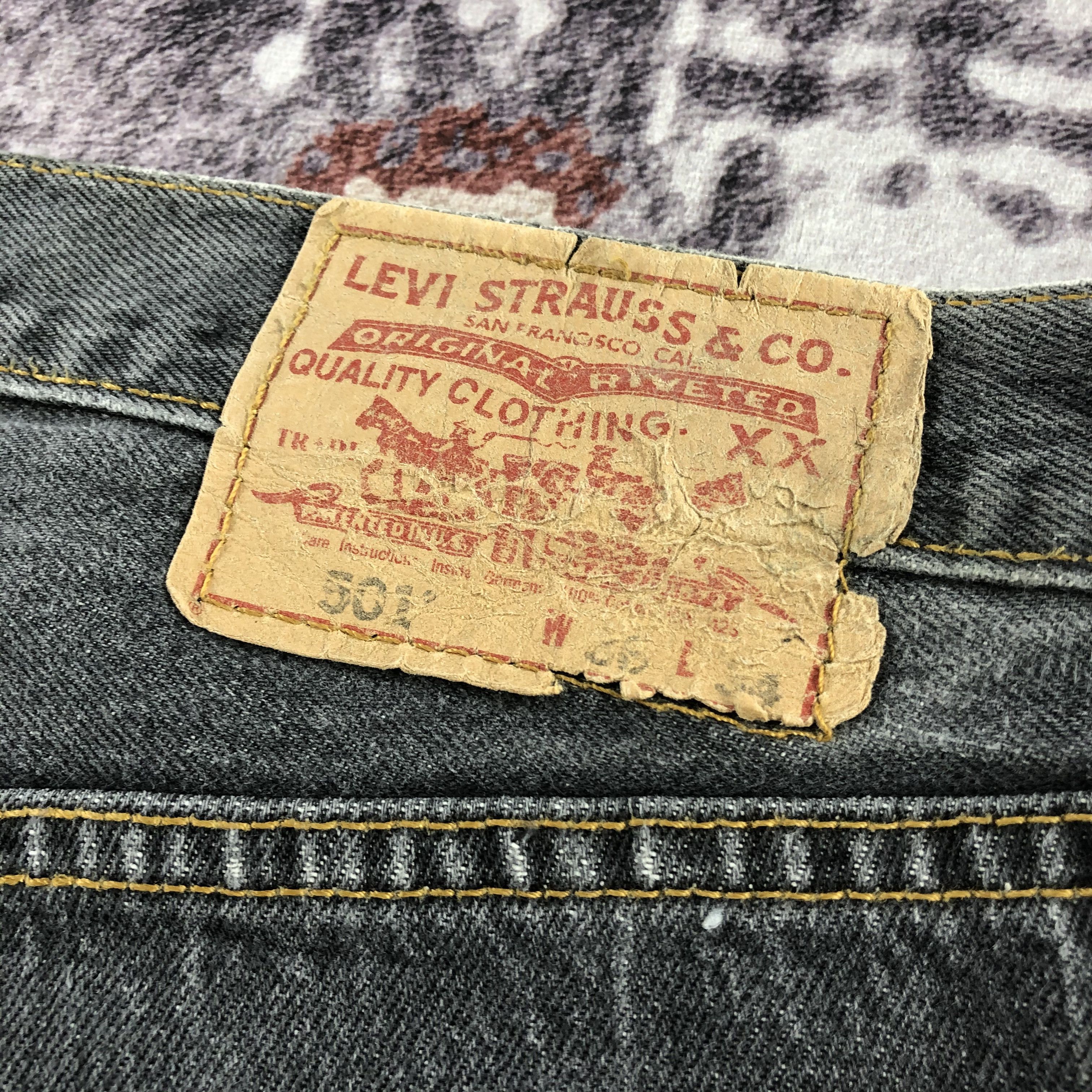 Levi's Vintage 90s Levis 501 Jeans-JM2667 Size US 37 - 7 Thumbnail