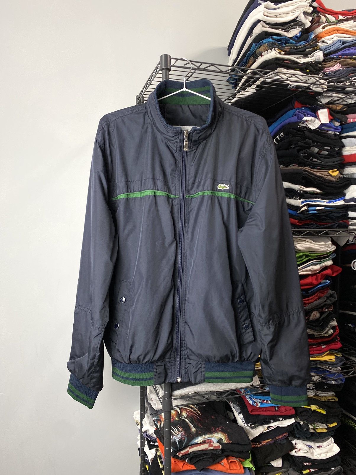 Lacoste Y2K 00’s Vintage Lacoste Jacket France Drill Hype Drip Size US XL / EU 56 / 4 - 1 Thumbnail
