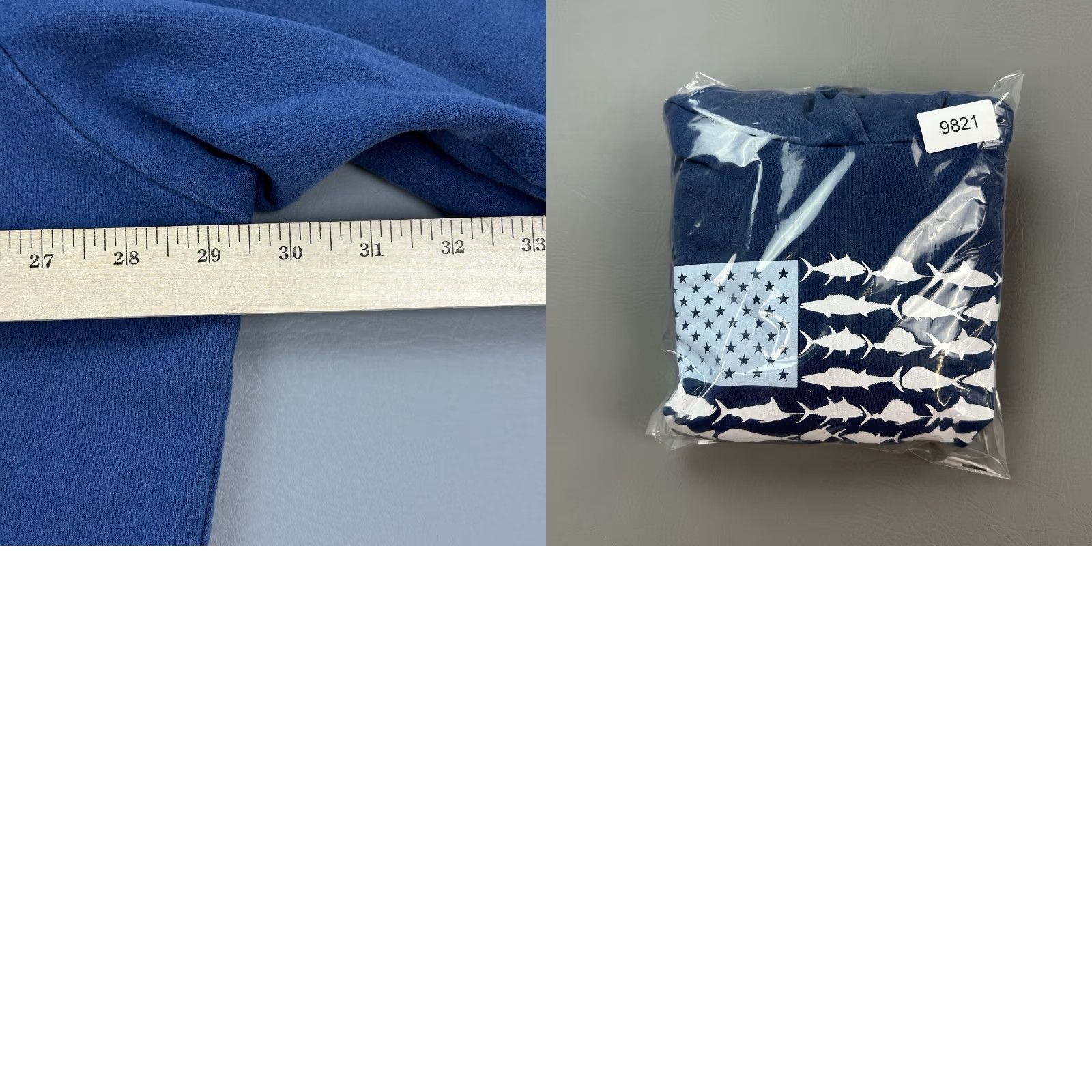 Vintage Columbia PFG Hoodie Mens 2XL Blue USA Fish Flag Pullover Outdoor Hiking Fishing Hooded Pockets Regular Fit Shirt Size US XXL / EU 58 / 5 - 10 Thumbnail