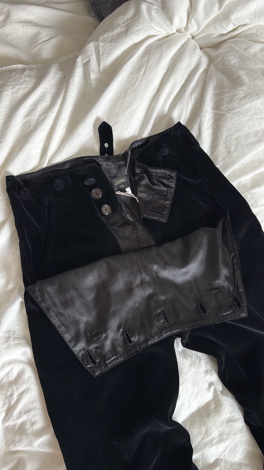 Jean Paul Gaultier Jean Paul Gaultier Homme Archive Velvet Marine Pants Size US 28 / EU 44 - 7 Thumbnail