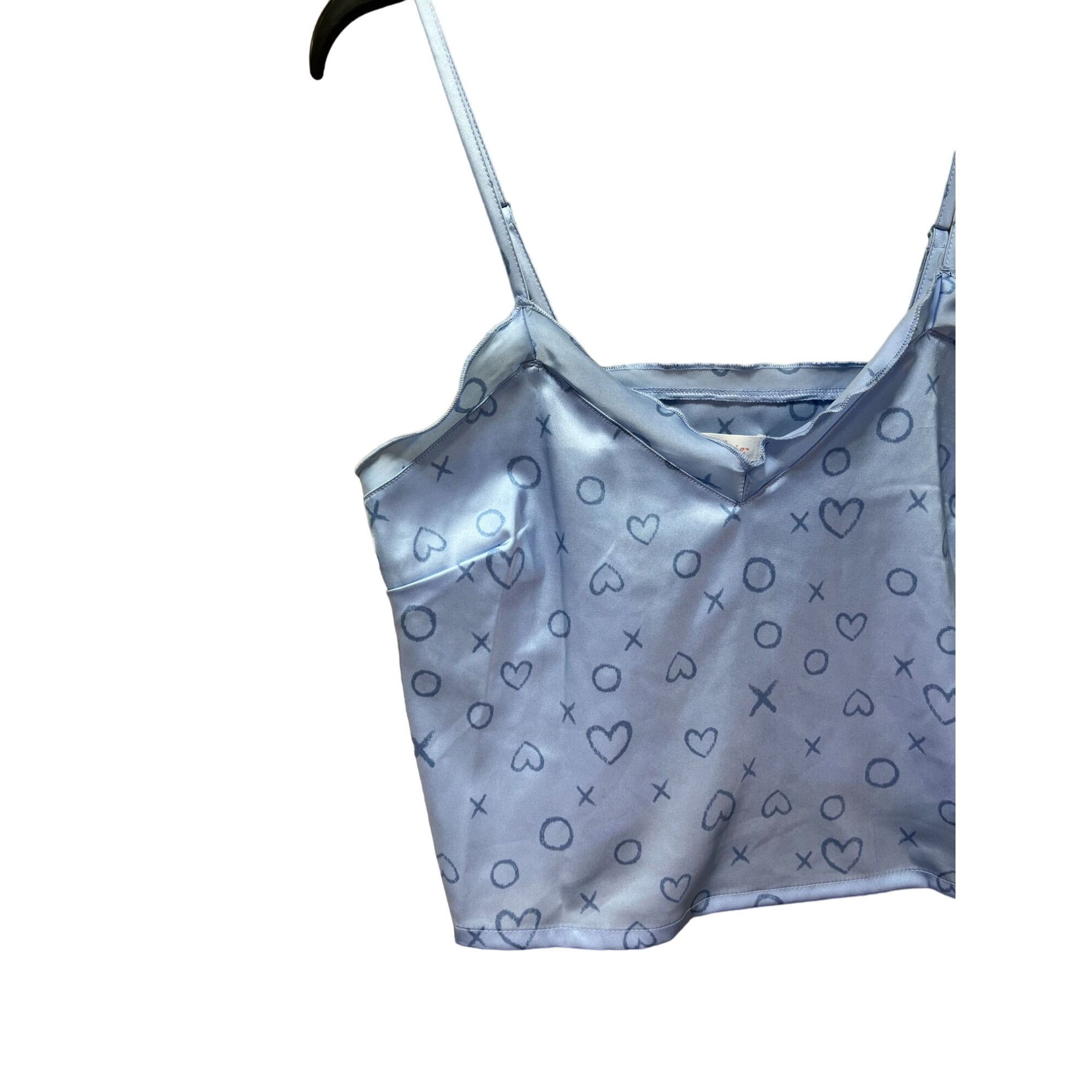 Other Colsie - Women's Satin Pajama Tank Top - Light Blue - Medium Size M / US 6-8 / IT 42-44 - 13 Thumbnail