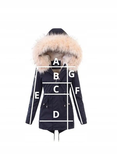 Other Navy Fur-Trimmed Jacket – Chic and Warm Size L / US 10 / IT 46 - 5 Thumbnail