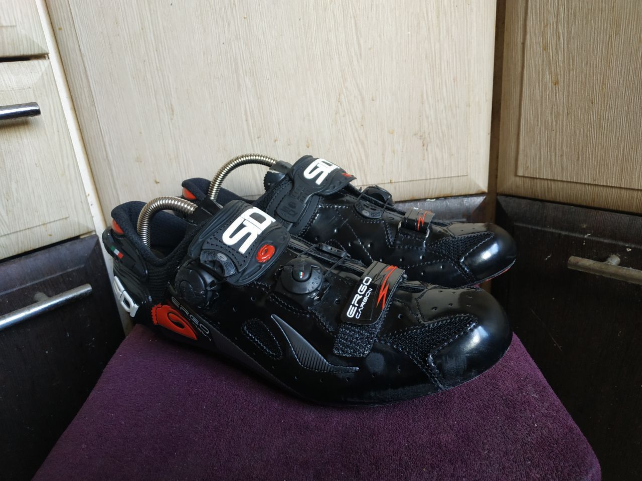 Sidi Sidi Ergo 5 Carbon Road Cycling Shoes Black - EU 44 / US 10 Size US 11 / EU 44 - 1 Thumbnail