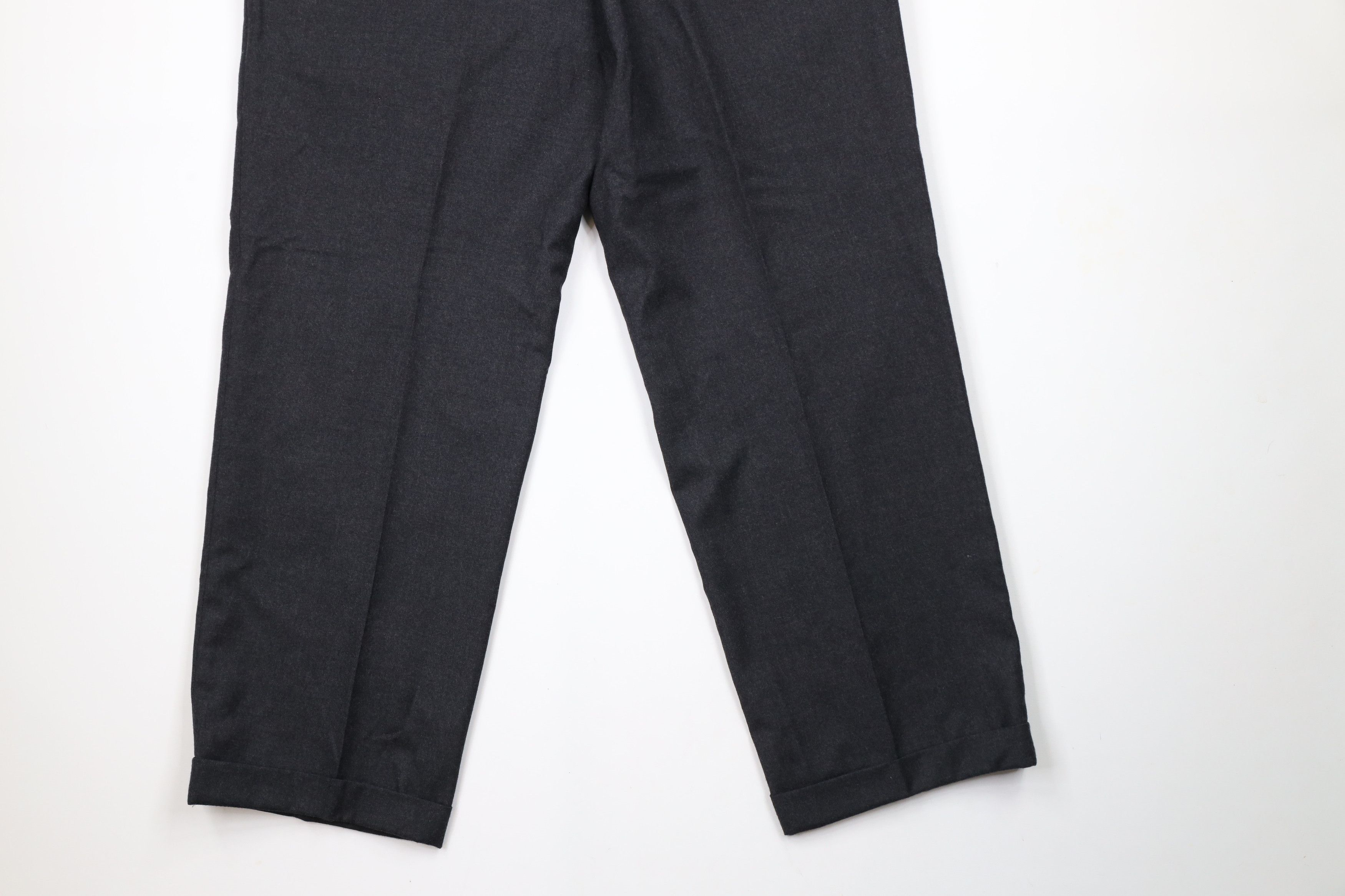 Vintage Vintage 90s Streetwear Pleated Cuffed Wide Leg Pants Size US 36 / EU 52 - 10 Thumbnail