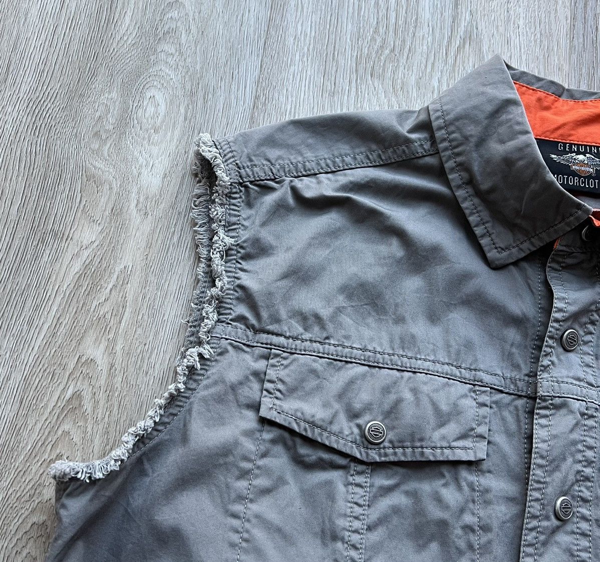 Harley Davidson Harley Davidson Gray Motorcycles Vest Big Logo Size US M / EU 48-50 / 2 - 4 Thumbnail