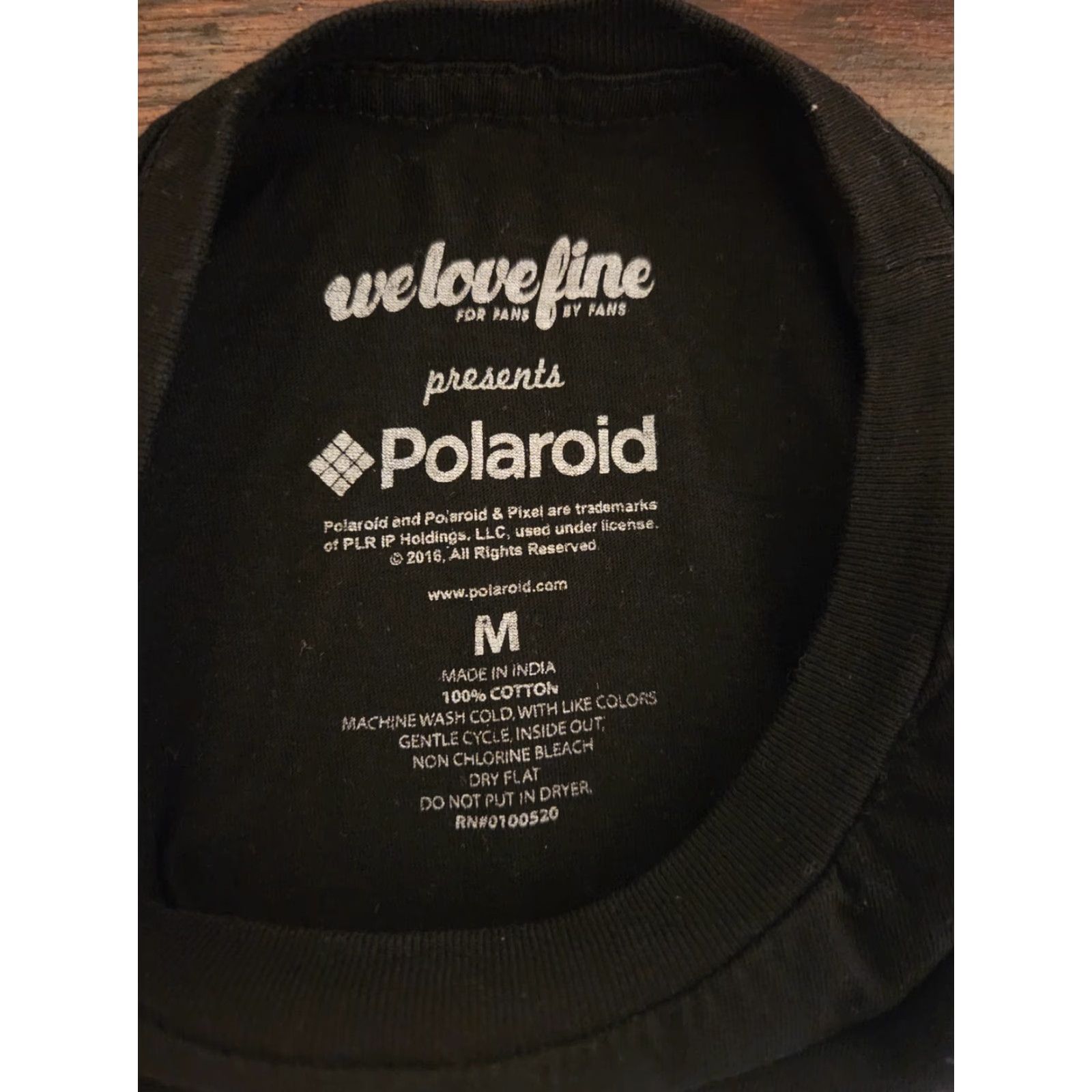 Polaroid We Love Fine Polaroid T Shirt Black Rainbow Color Graphic Picture T Shirt Size L Size US L / EU 52-54 / 3 - 2 Thumbnail