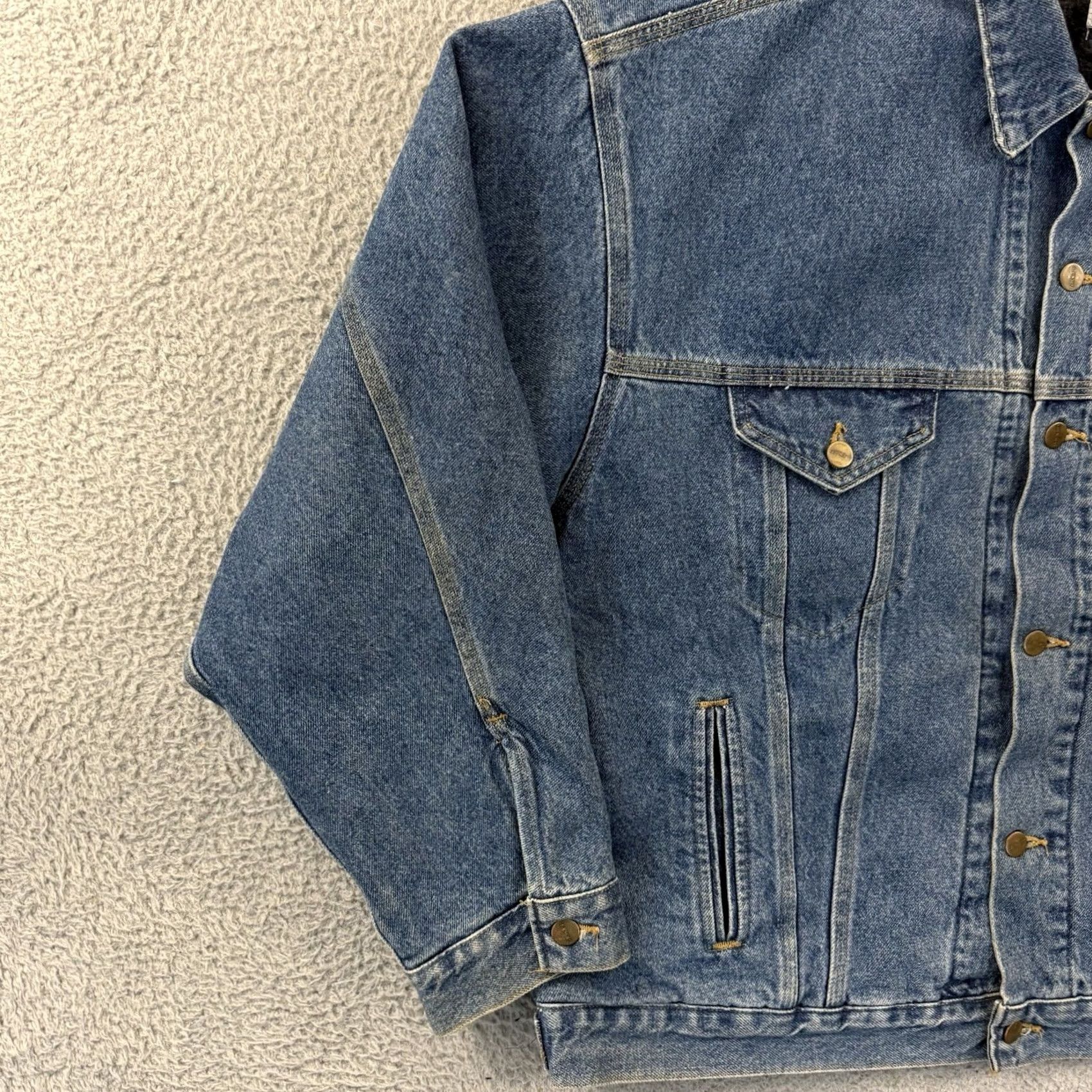 Carhartt VINTAGE Carhartt Denim Trucker Jacket Men’s 2XL Blue JB0998 Blanket Lined 90s Size US XXL / EU 58 / 5 - 4 Thumbnail