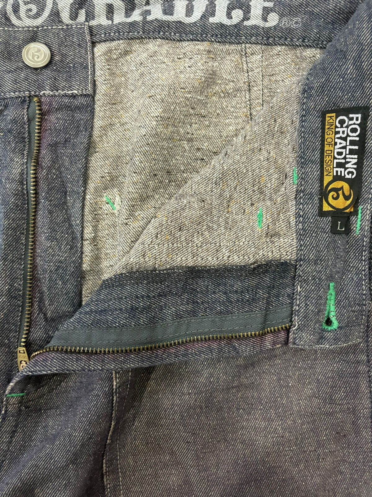 Japanese Brand Vintage Japanese Brand Distressed Baggy Baker Pants Jeans Size US 34 / EU 50 - 9 Thumbnail