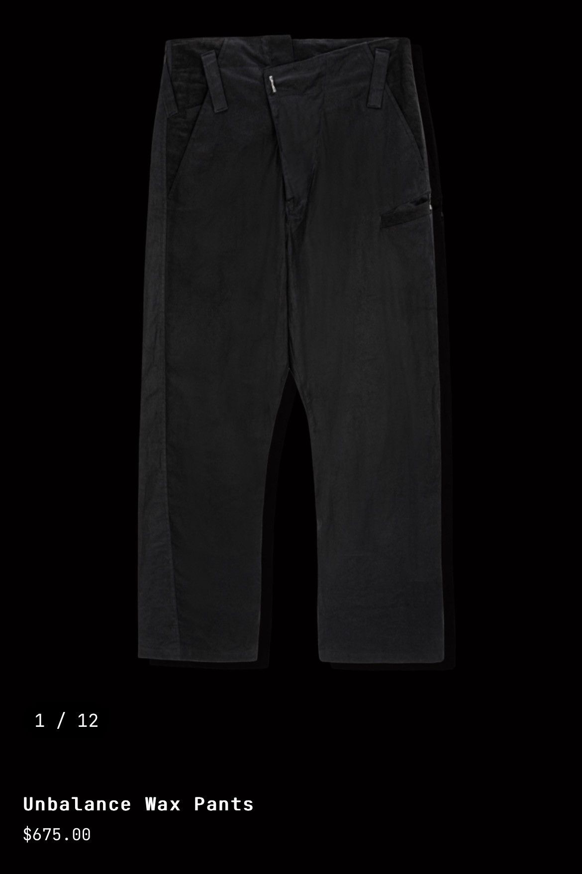 Other San263-1 unbalanced pants Size US 32 / EU 48 - 9 Thumbnail
