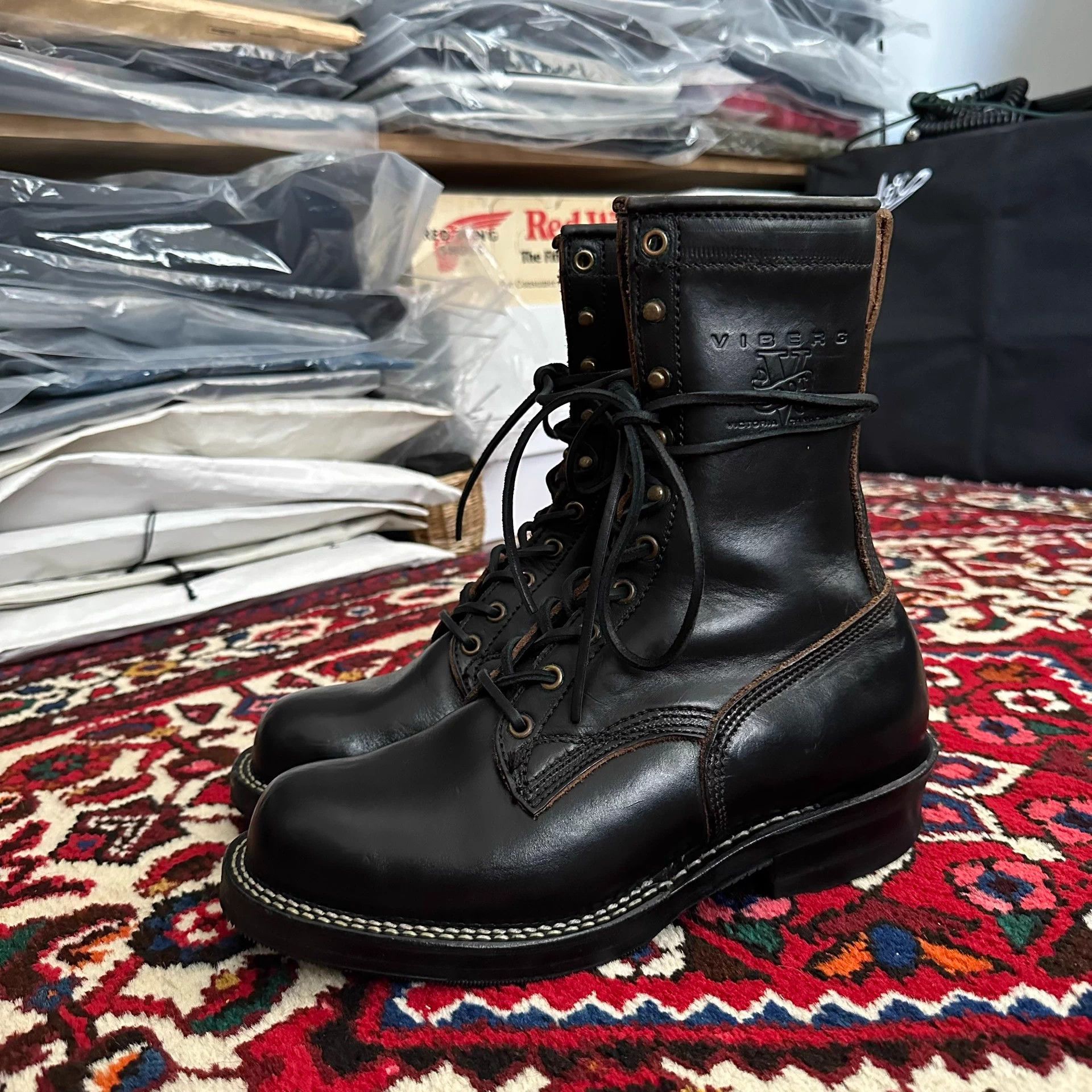Viberg Viberg Work Boot Tea Core Leather Size 7 9.5-9.8/10 Size US 7 / EU 40 - 3 Thumbnail