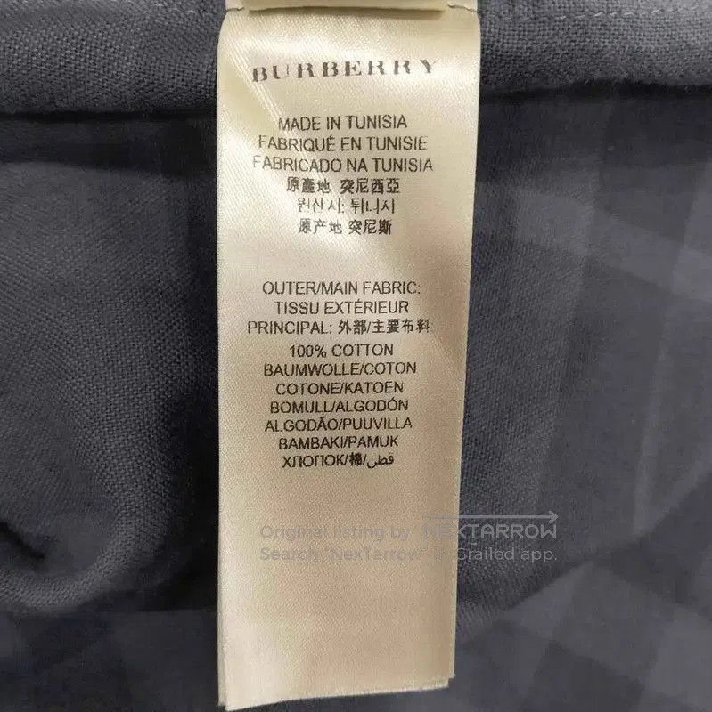 Burberry Burberry Men's Long Sleeve Shirt in Dark Gray. Size US XL / EU 56 / 4 - 6 Thumbnail