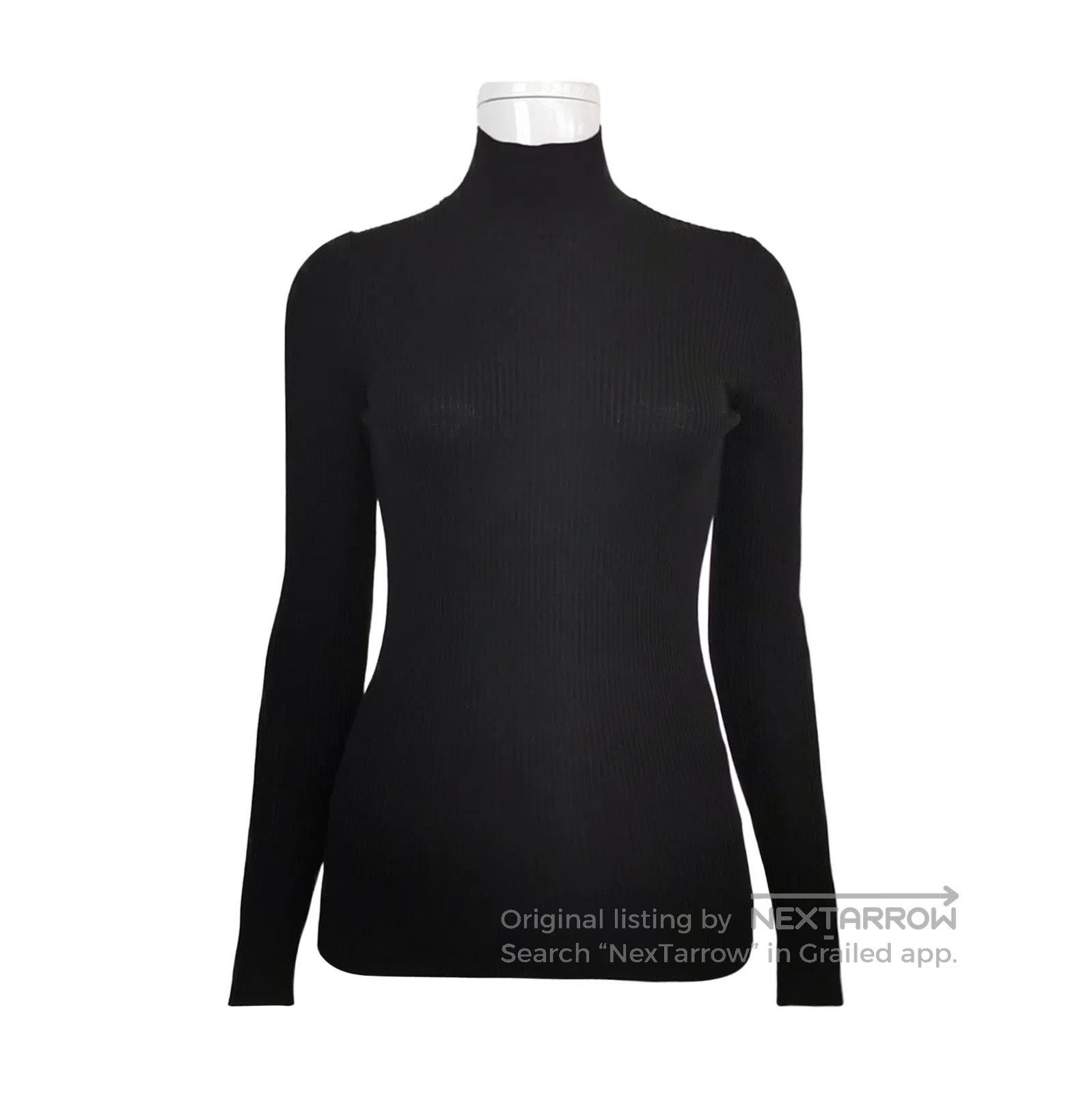 Prada Ribbed Wool Turtleneck Sweater .