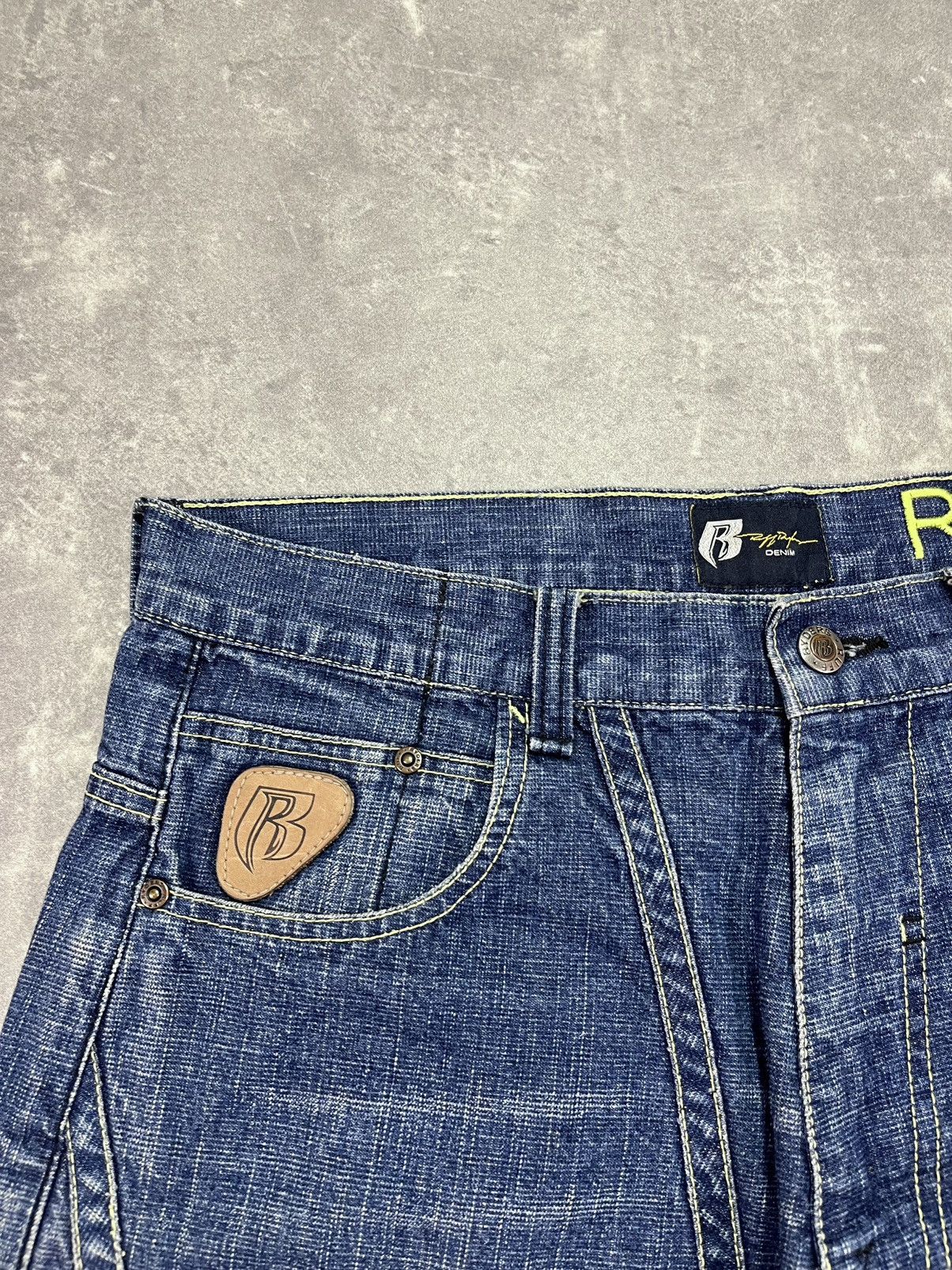 Ruff Ryders Ruff Ryders Baggy Logo Tab Denim Shorts Jorts 32 Size US 32 / EU 48 - 4 Thumbnail