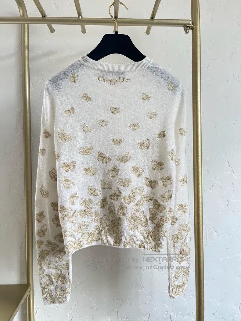 Chanel Chanel Gold thread embroidered cardigan coat Size XXS / US 00 / IT 34 - 2 Thumbnail