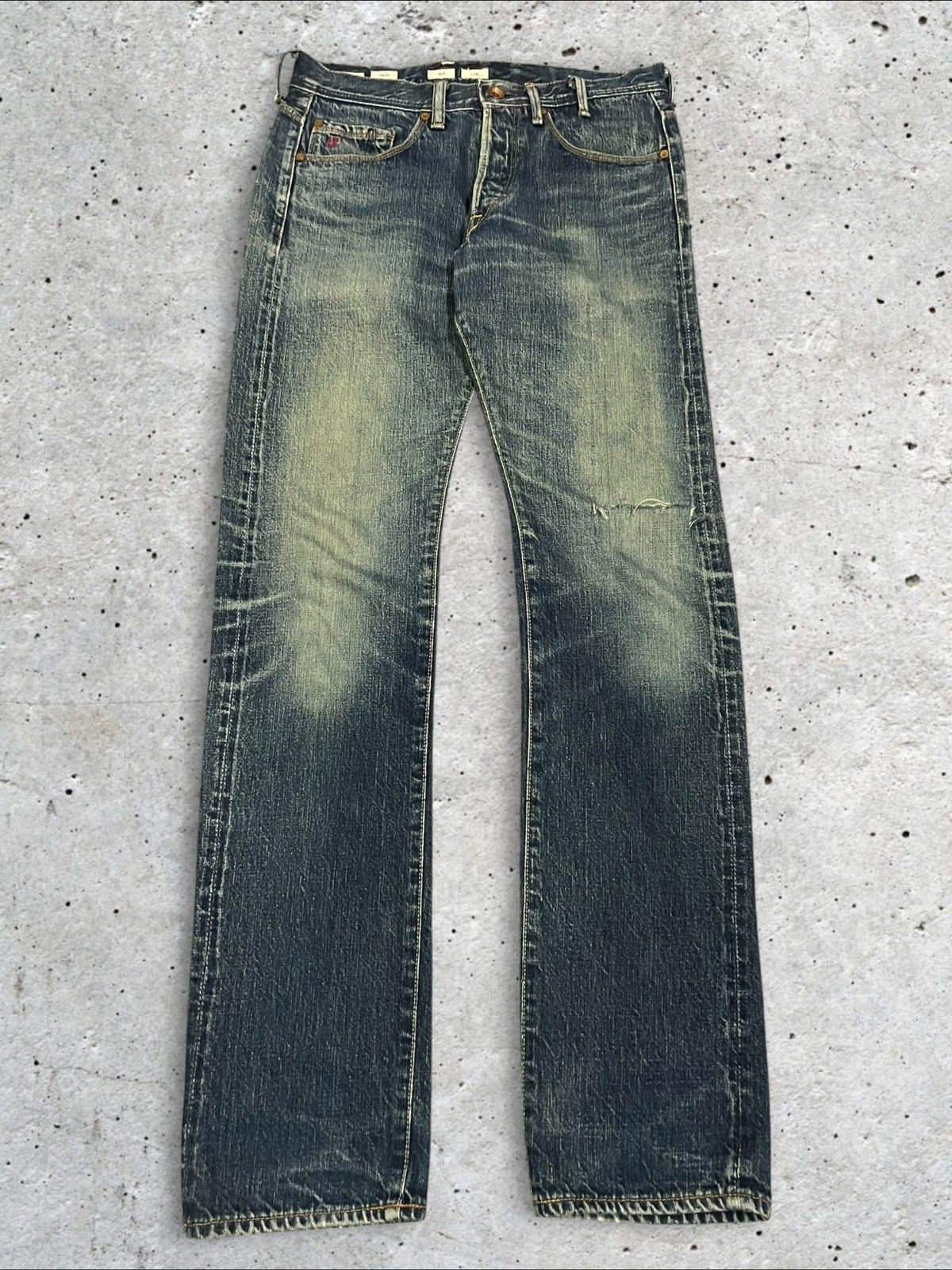 Paul Smith Paul Smith Red Ear Crazy Denim Selvedge Red Devil Torn Jeans Size US 30 / EU 46 - 2 Thumbnail