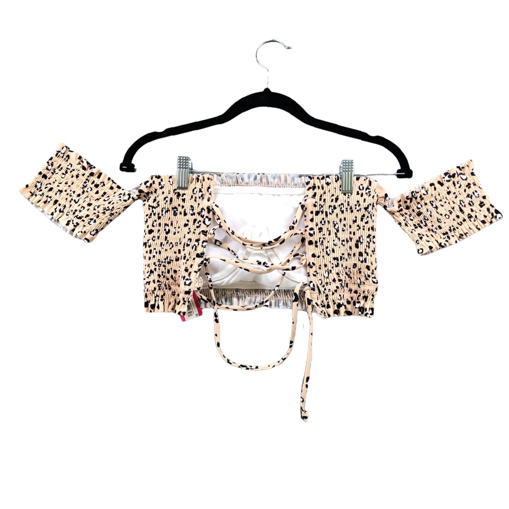 Vintage VINTAGE Xhilaration Leopard Print Bikini Top Womens XL Swimsuit Ruffle Animal Pattern Beach Summer Size XL / US 12-14 / IT 48-50 - 2 Thumbnail