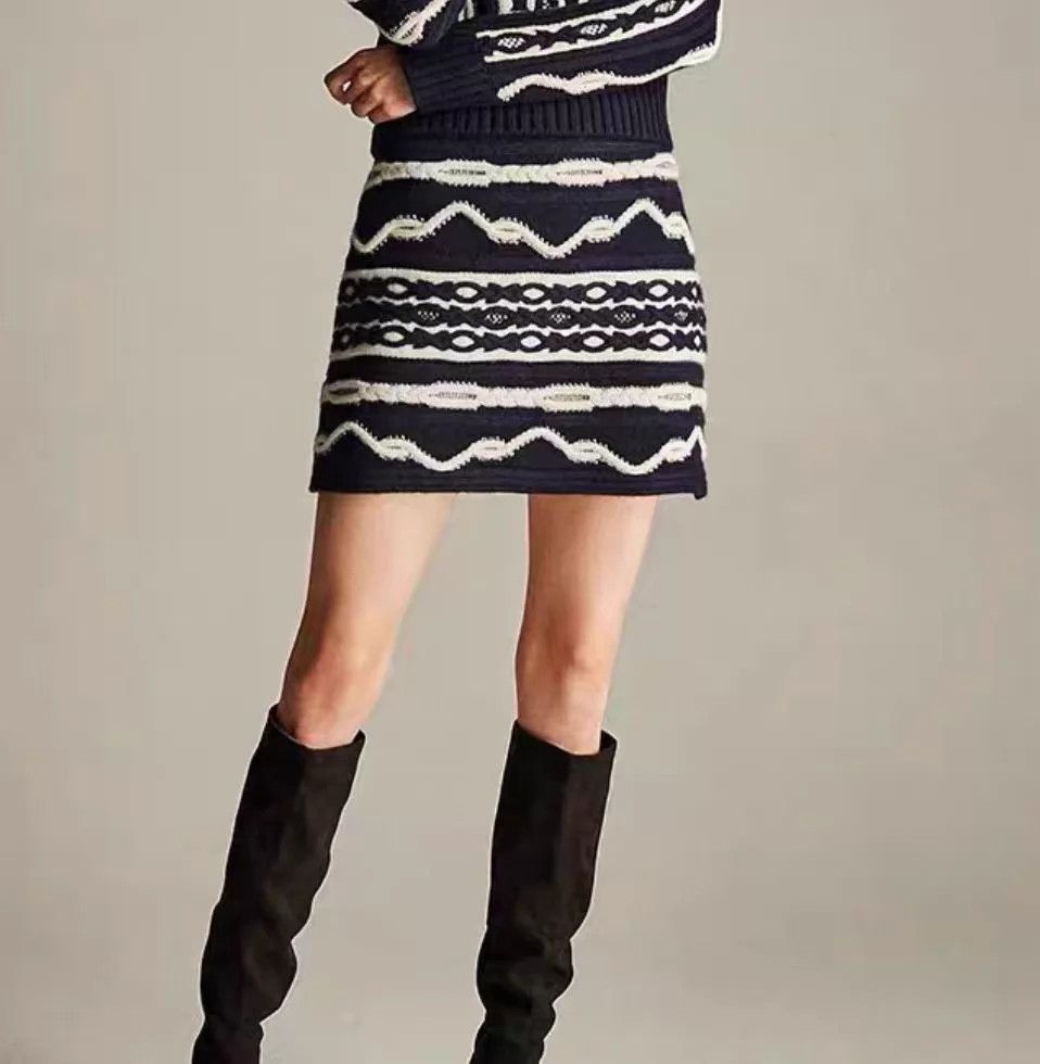Chanel Chanel Burger Knit Midi Skirt 36 Vintage Size 26" / US 2 / IT 38 - 6 Thumbnail