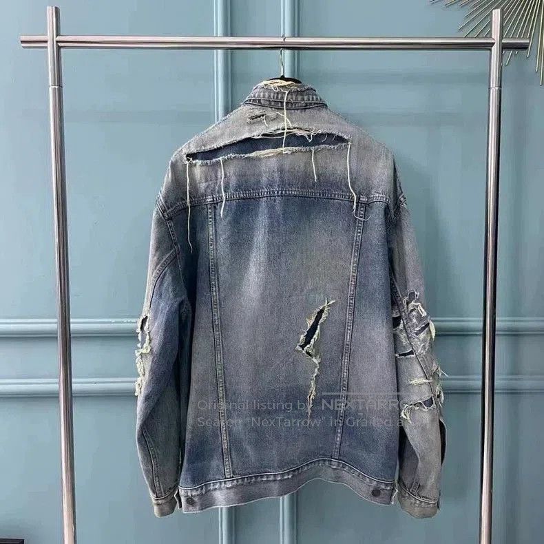 Balenciaga Balenciaga 23FW Lightning Denim Jacket. Size US S / EU 44-46 / 1 - 2 Thumbnail