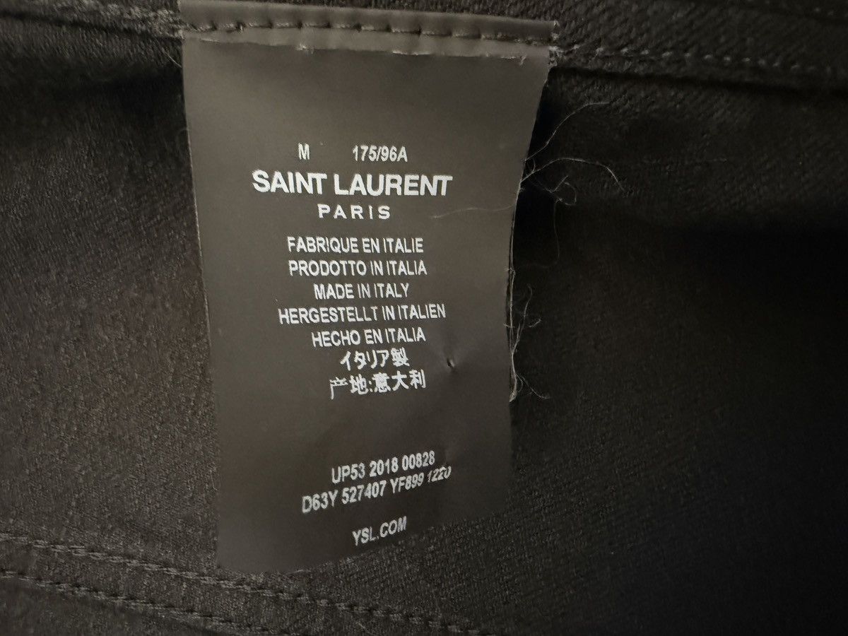 Saint Laurent Paris Saint Laurent Paris Black Denim Trucker Jacket Size US M / EU 48-50 / 2 - 5 Thumbnail