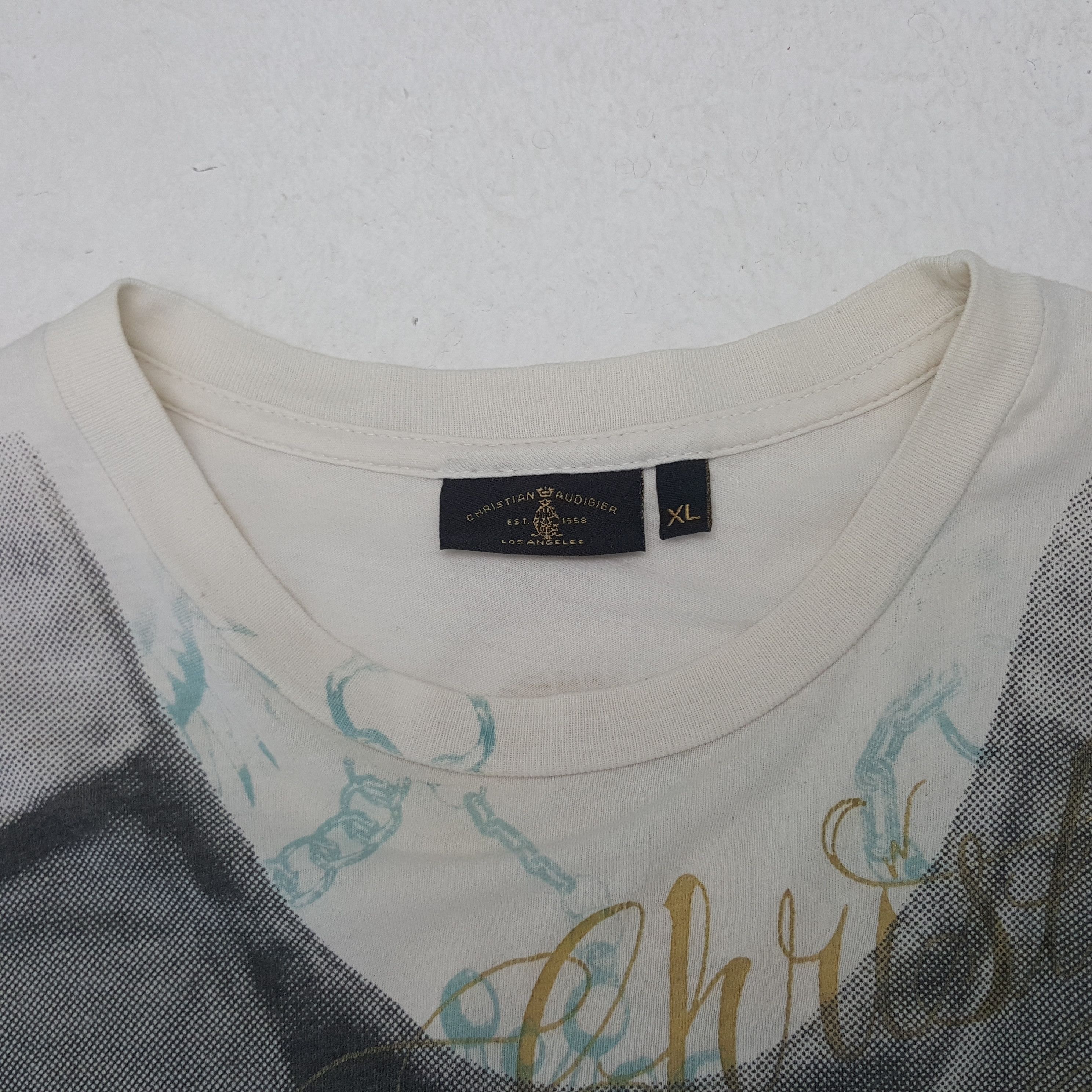 Christian Audigier × Vintage Vintage Christian Audigier Los Angeles Designer Art Tshirt Size US L / EU 52-54 / 3 - 5 Thumbnail