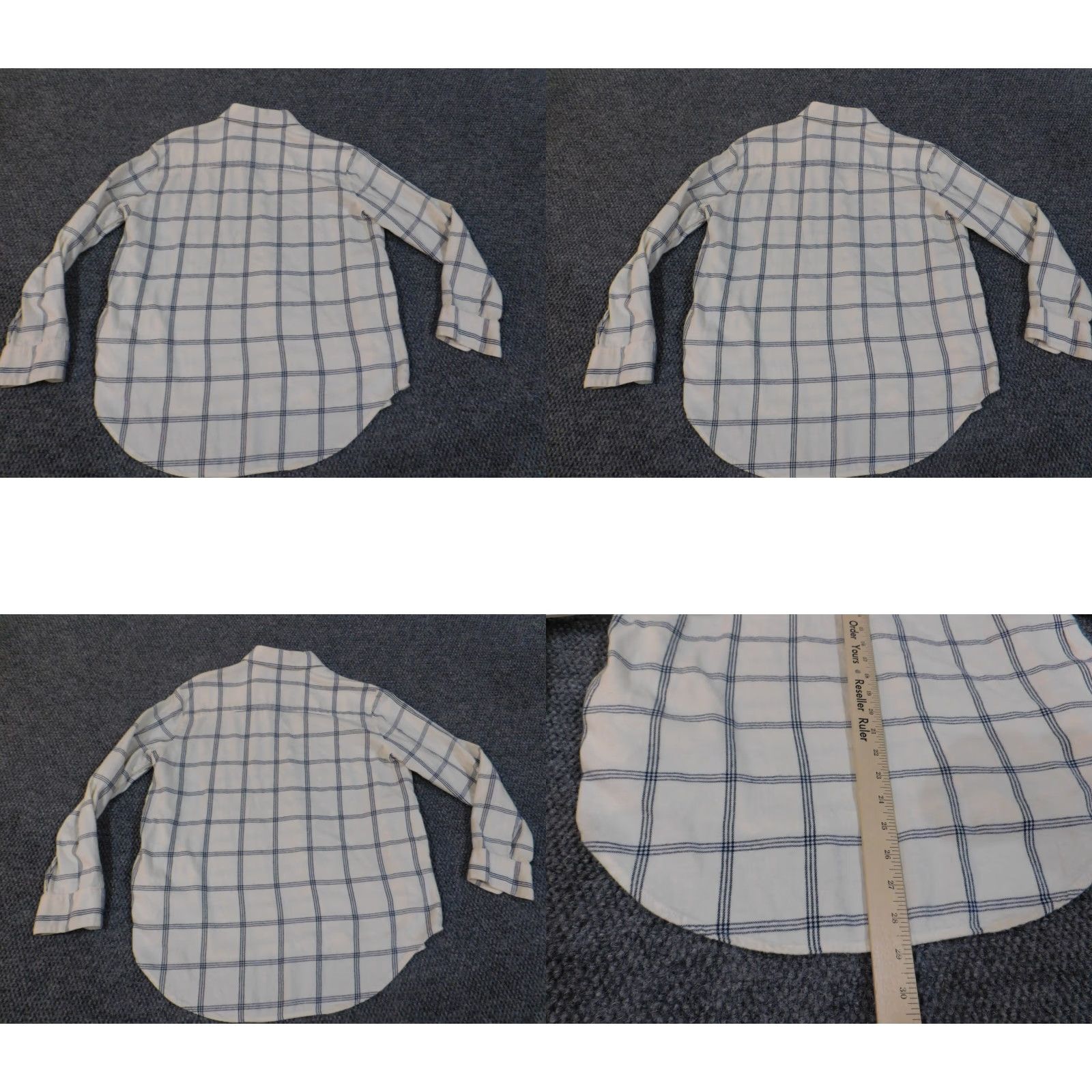 Madewell Madewell Shirt Womens Small S Beige Plaid Flannel Button-Up Casual Classic Cotton Long Sleeve Size S / US 4 / IT 40 - 8 Thumbnail