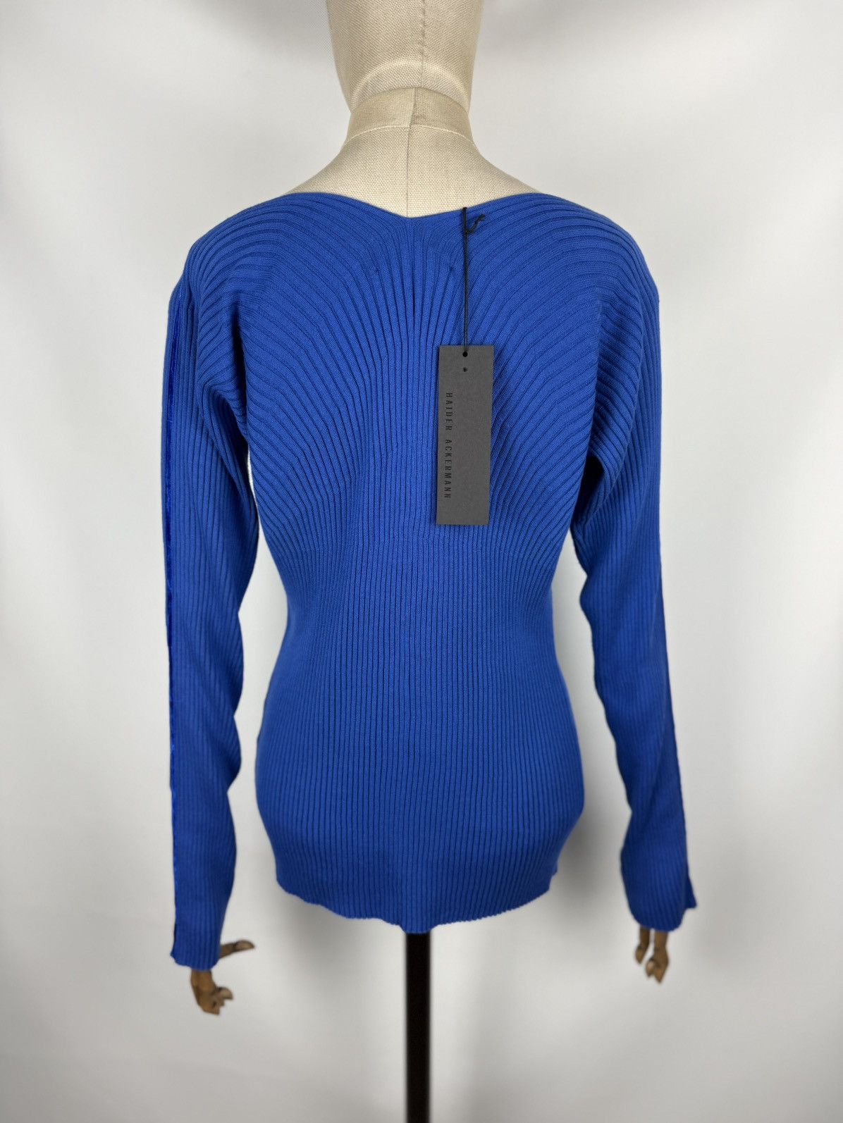 Haider Ackermann BNWT! Haider Ackermann Ribbed Knit V-neck Sweater Pullover Size S / US 4 / IT 40 - 9 Thumbnail