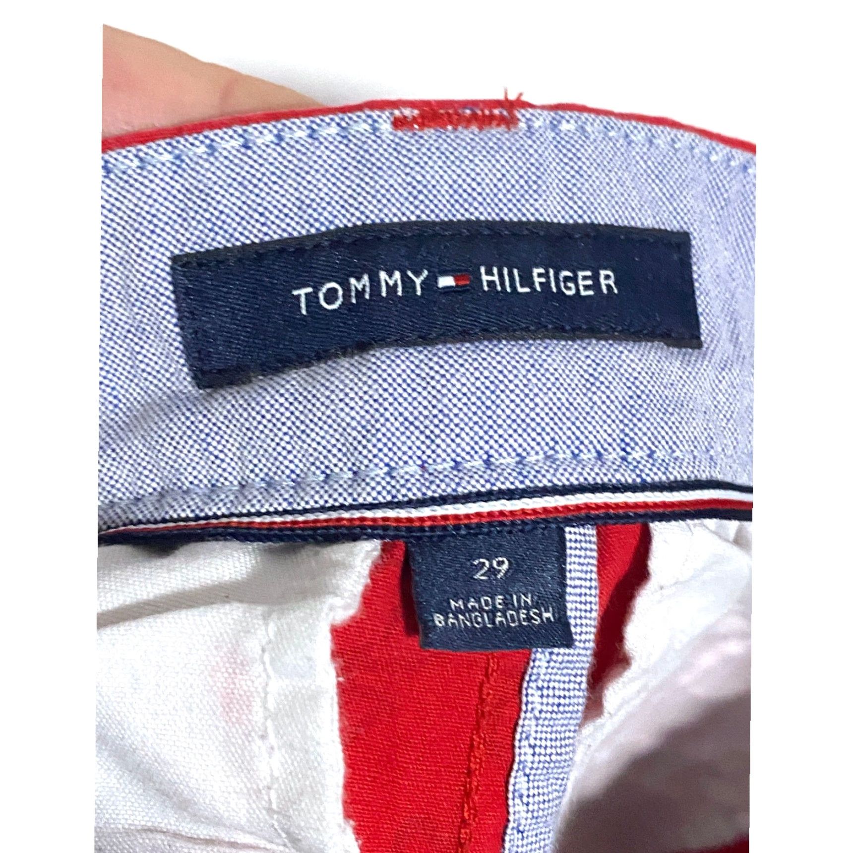 Tommy Hilfiger Tommy Hilfiger Red Lobster Print Shorts Chinos Mens 29 Nautical Summer Resort Casual Shorts Chino Mens 29 Red Lobster Print Nautical Resortmens Size US 29 - 6 Thumbnail