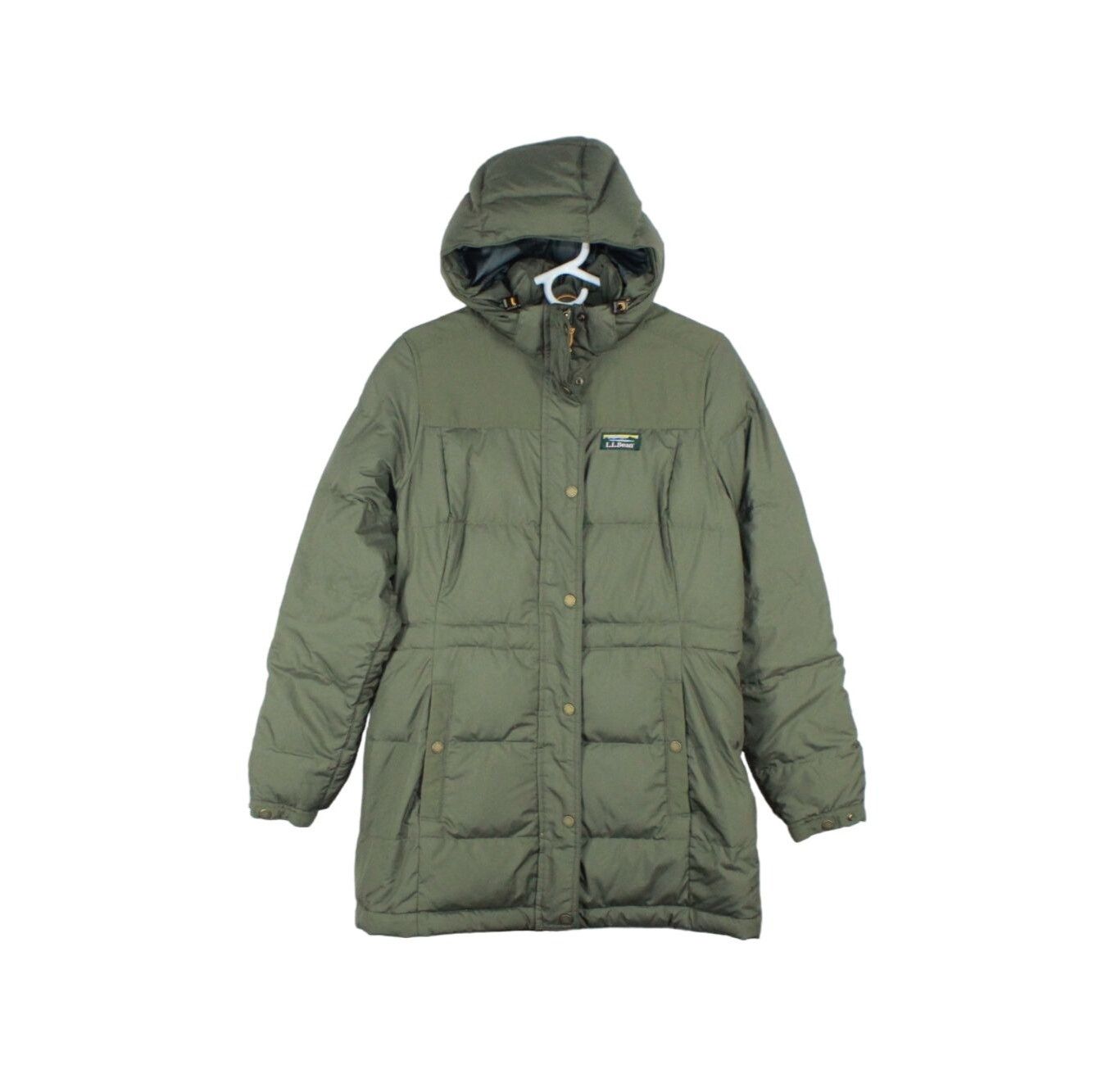 image of L L Bean Ll Bean Women's Mountain Classic Down Hooded Parka in Green (Size XS)