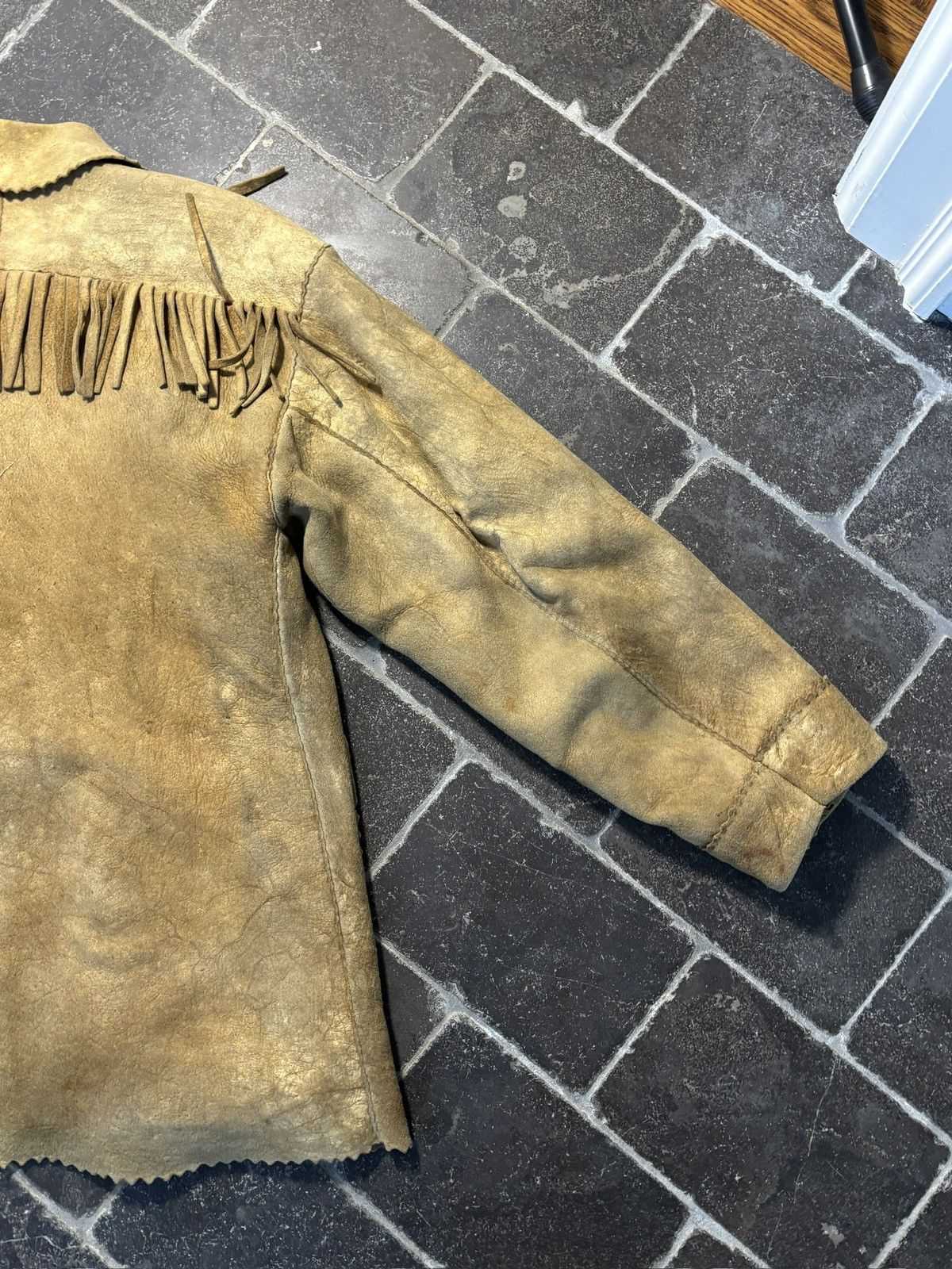 Vintage True Vintage Moose Leather Coat Moosehide Blanket Lined Hand Size US M / EU 48-50 / 2 - 20 Thumbnail
