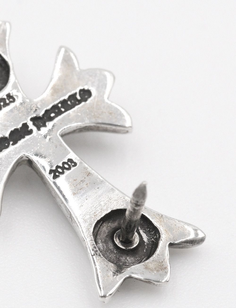 Chrome Hearts Chrome Hearts 925 Silver Tiny CH Cross Collar Pin Size ONE SIZE - 8 Thumbnail
